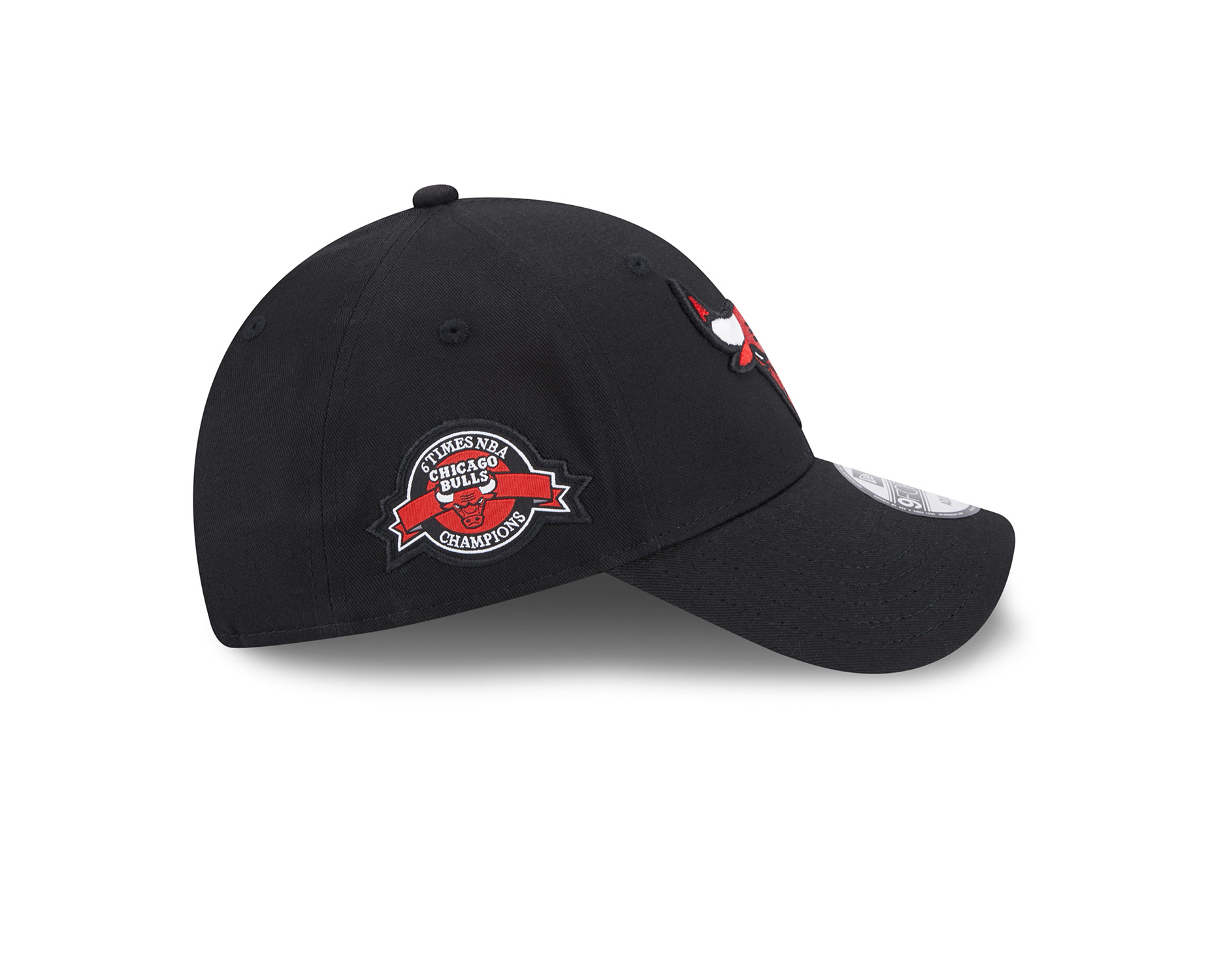 New Era Team Side Patch 9Forty Cap Chicago Bulls Black