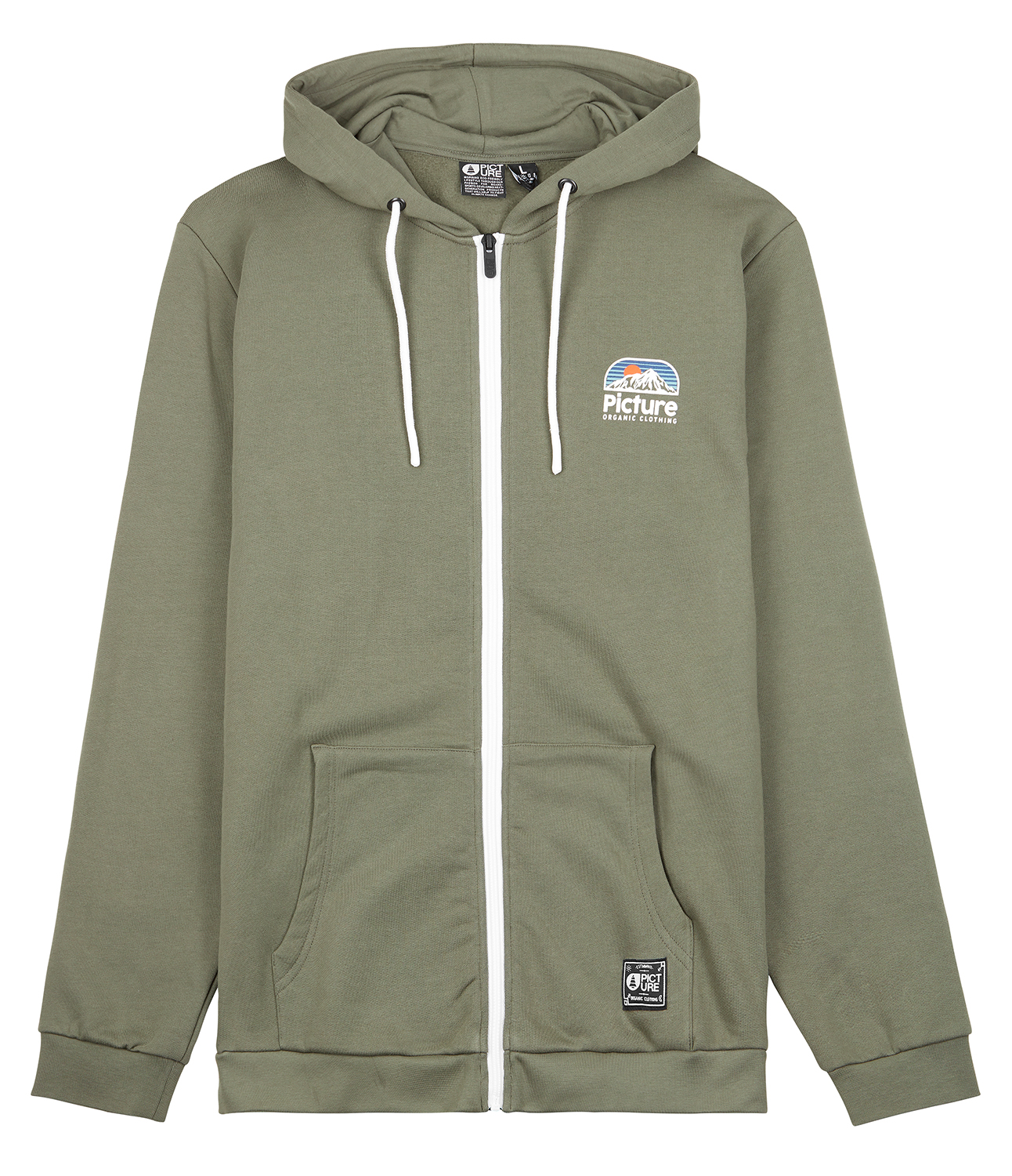 Picture Hamelton Zip Hoodie Dusty Olive 20511