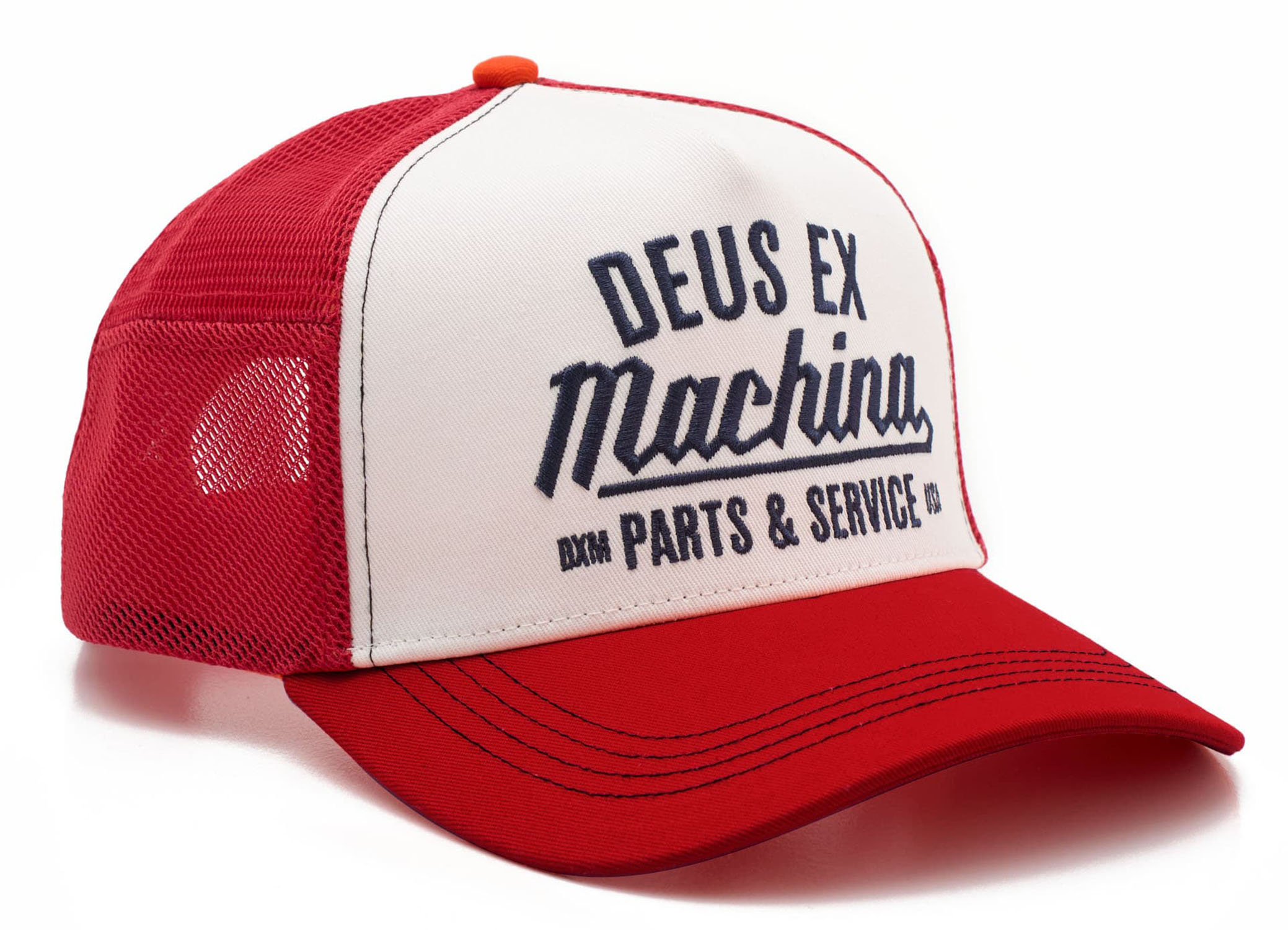 Deus Ex Machina Overbite Trucker Cap Tangerine Tango 25164