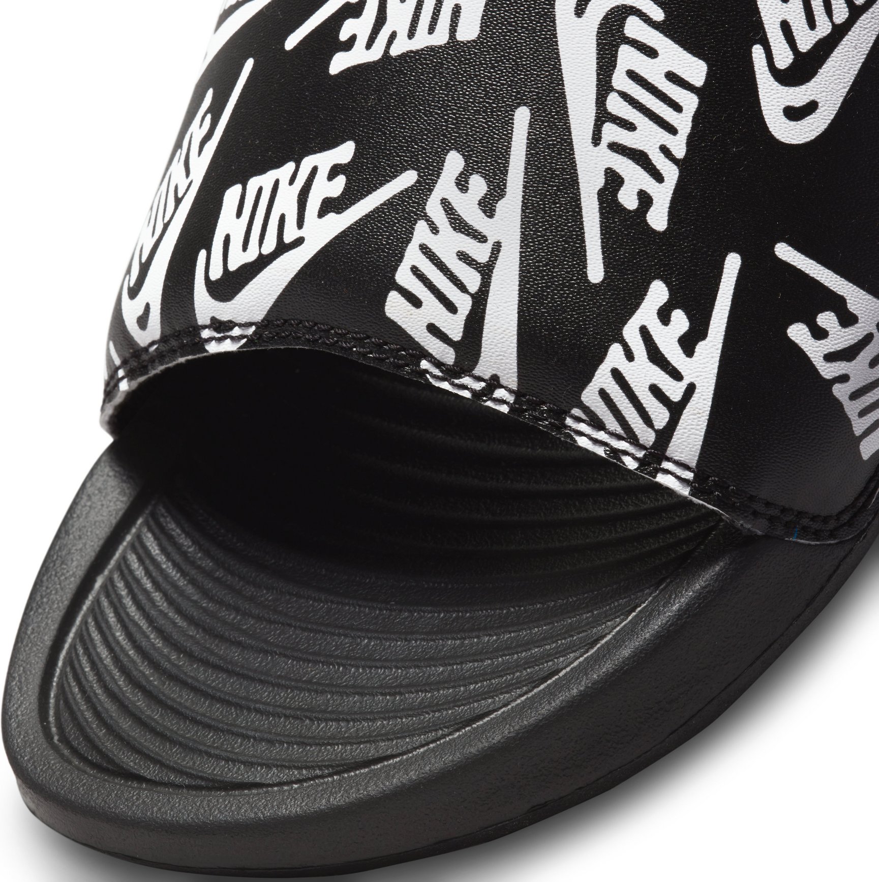 Nike Victori One Slipper Badelatsche Printed Black White