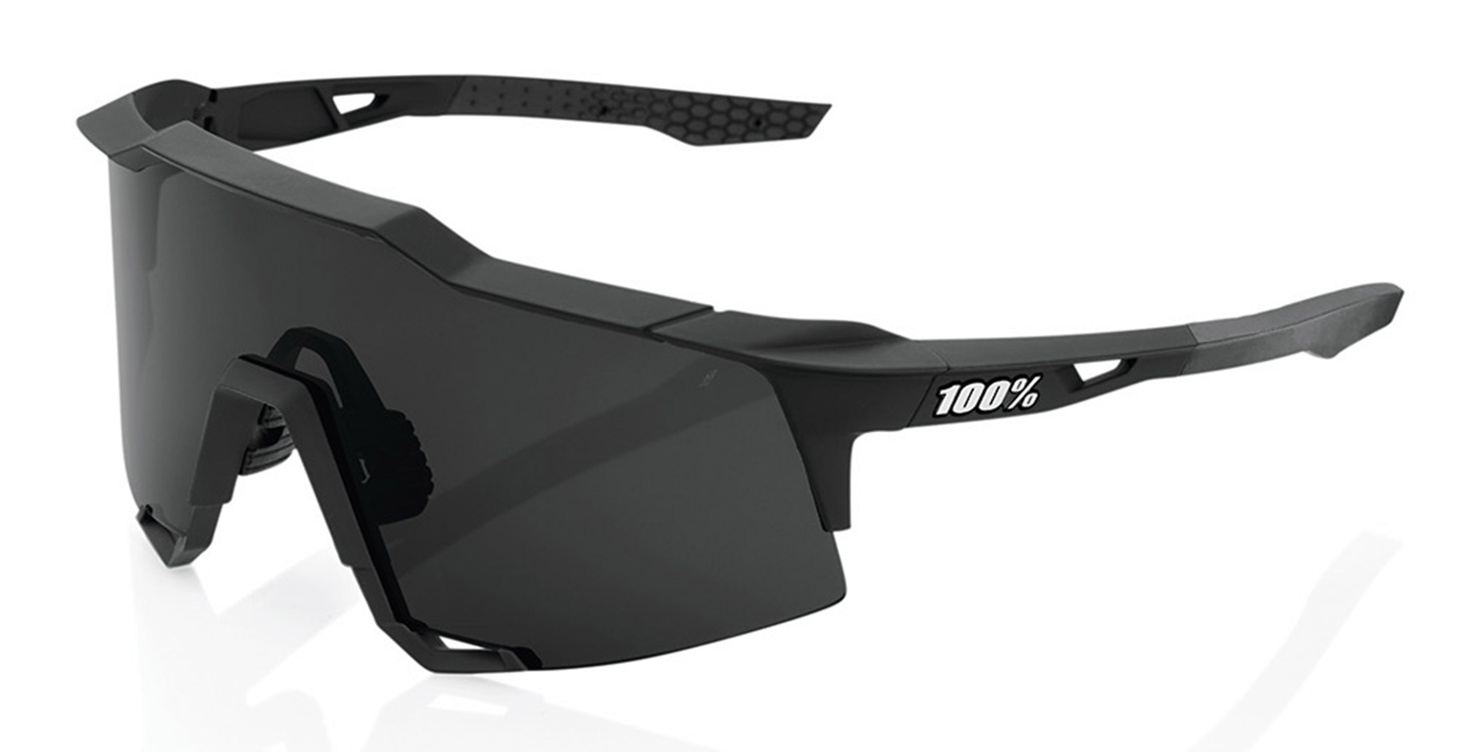100% Speedcraft Soft Tact Black Smoke Sonnenbrille
