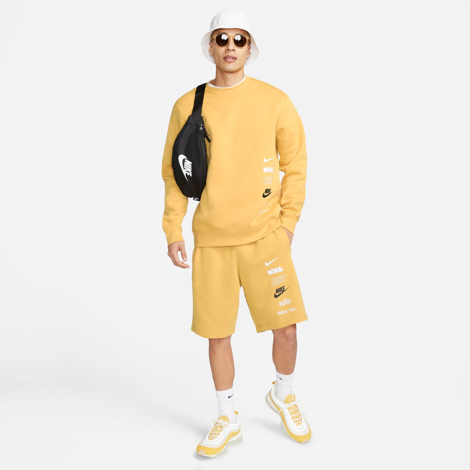 Nike Club Brushe Sweatshirt  Wheat Gold