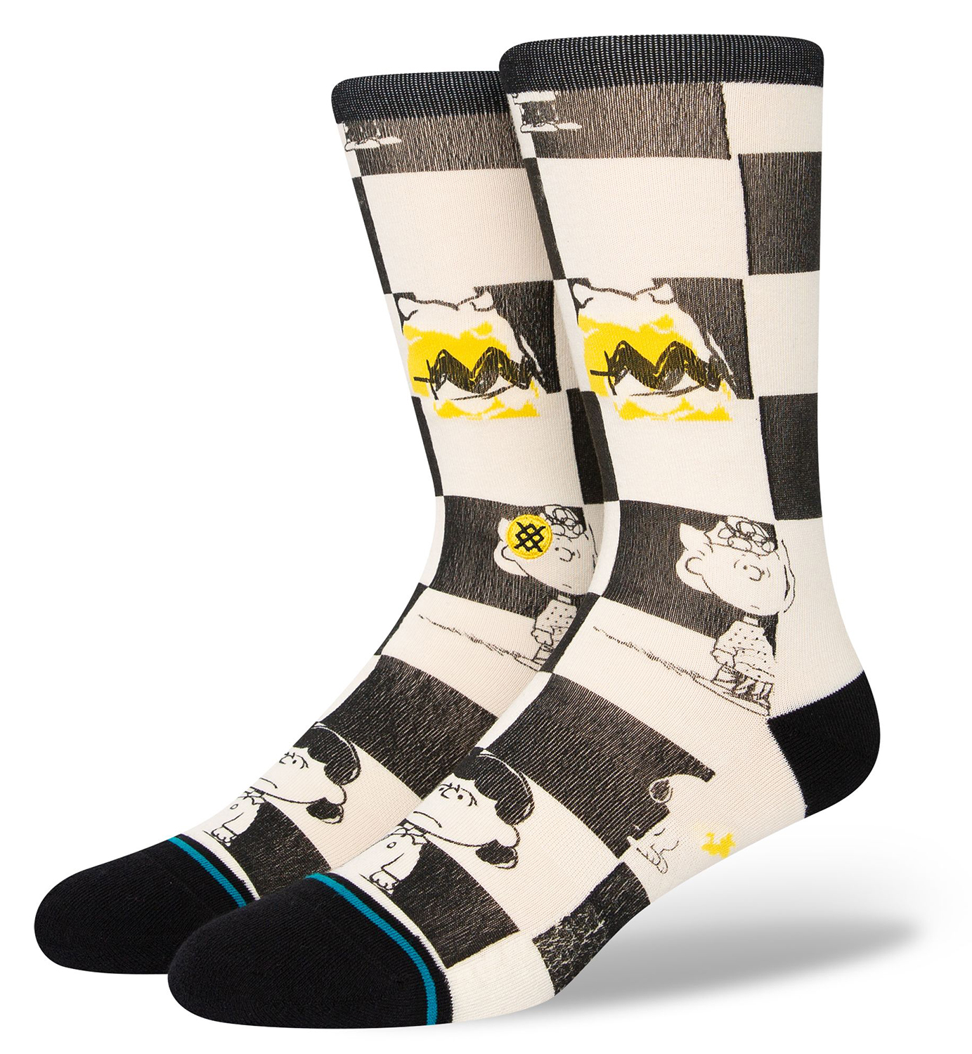 Stance Checked Socken Black 22198