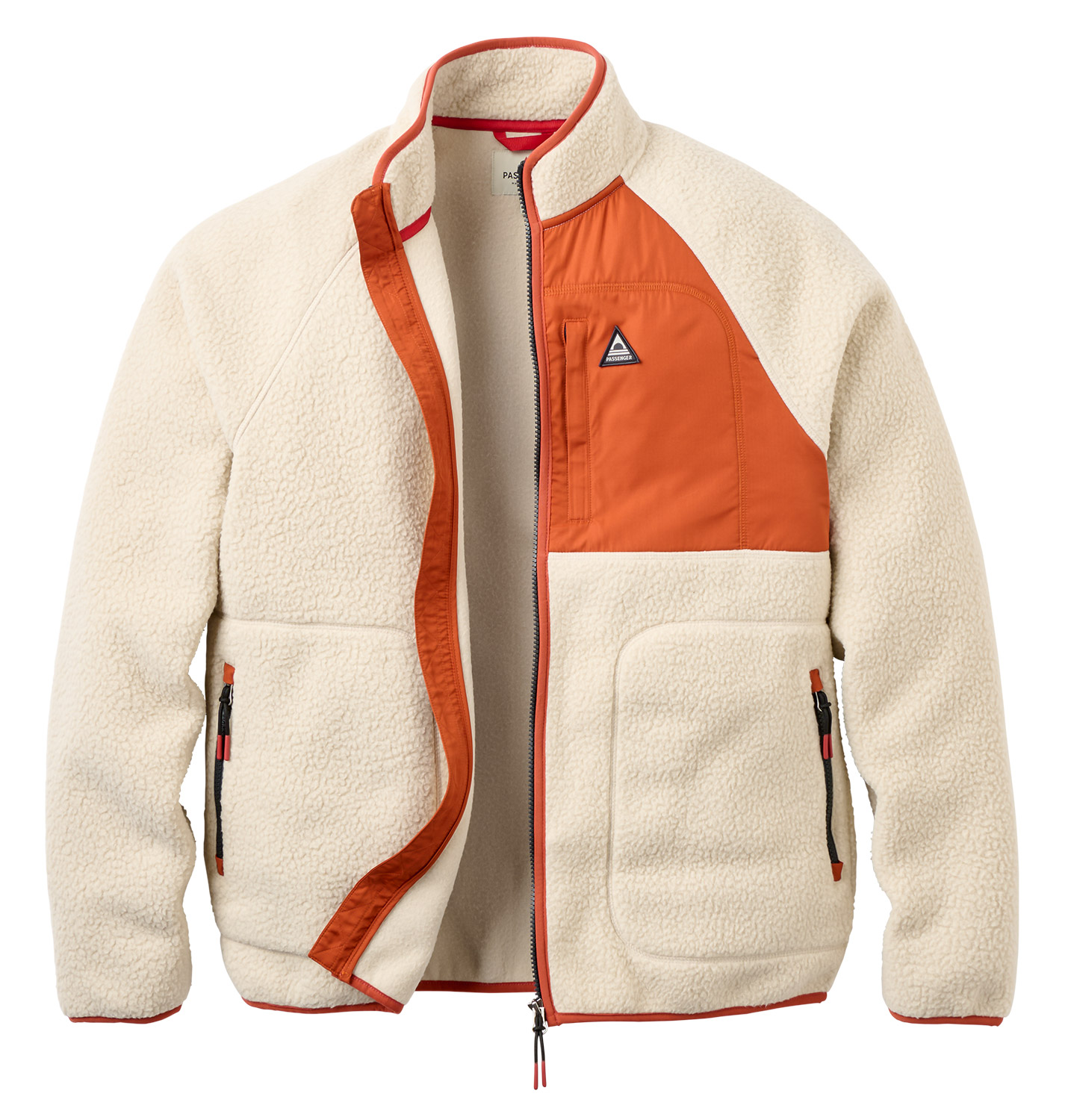 Passenger Offgrid Full Zip Sherpa Fleece Jacke Oatmeal 26655