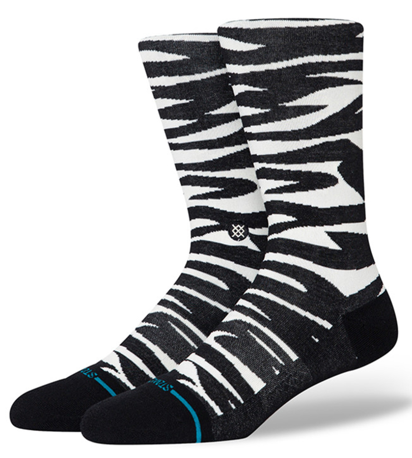 Stance Spike Socken Black White 24169