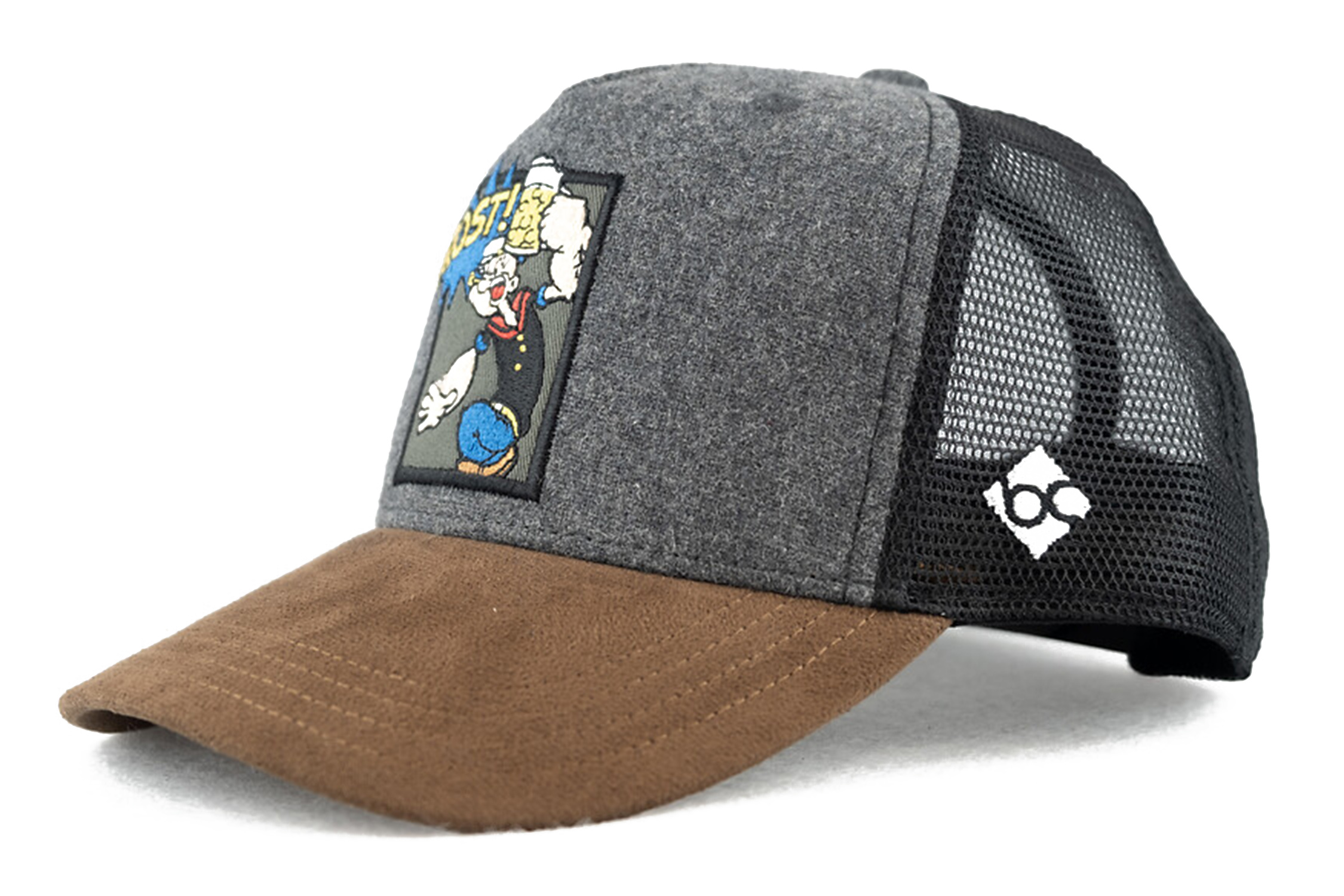 Bavarian Caps Popeye Dunkelgrau Curved 24640