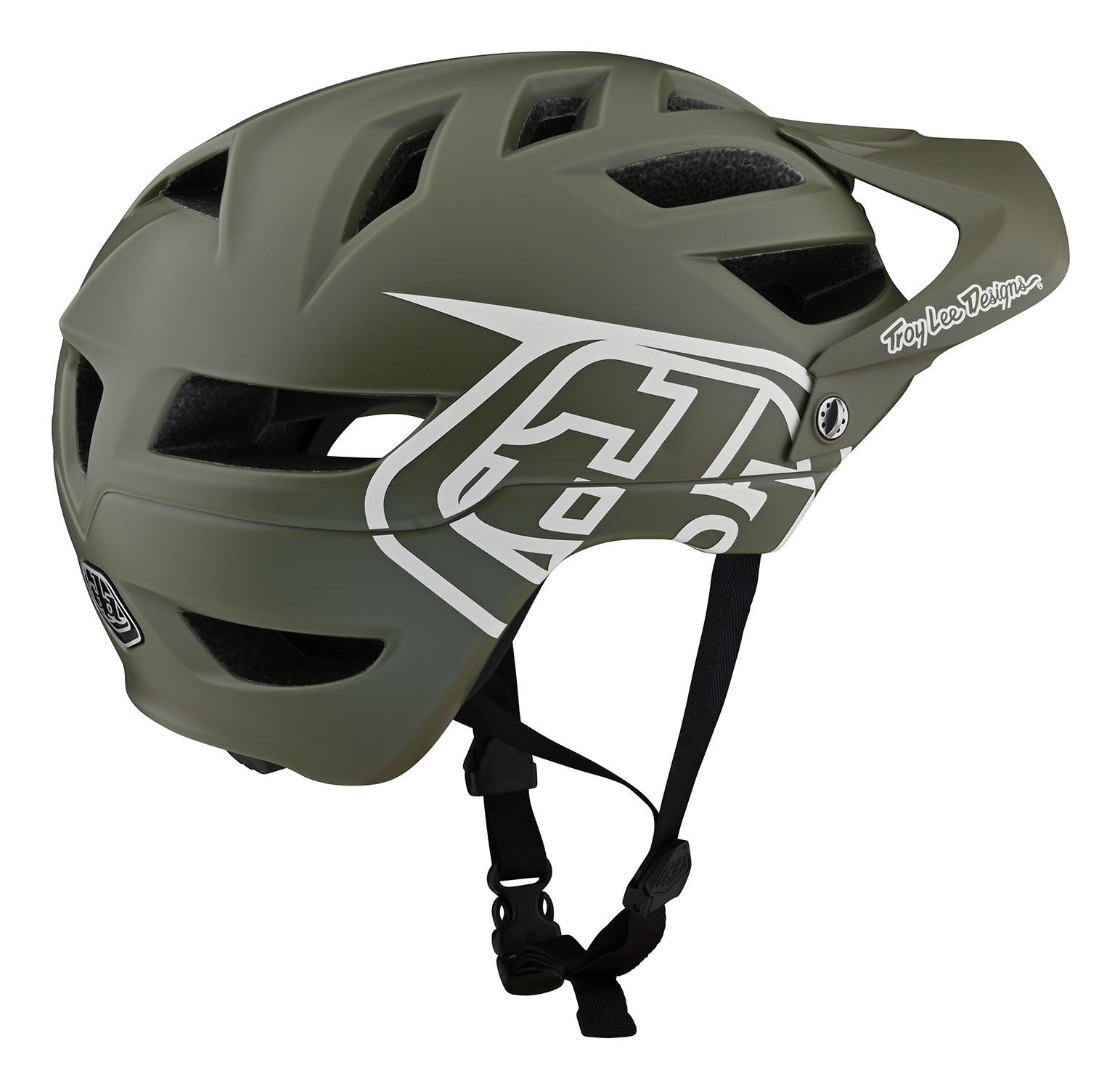 Troy Lee Designs A1 Bike Helm Drone Steel Green