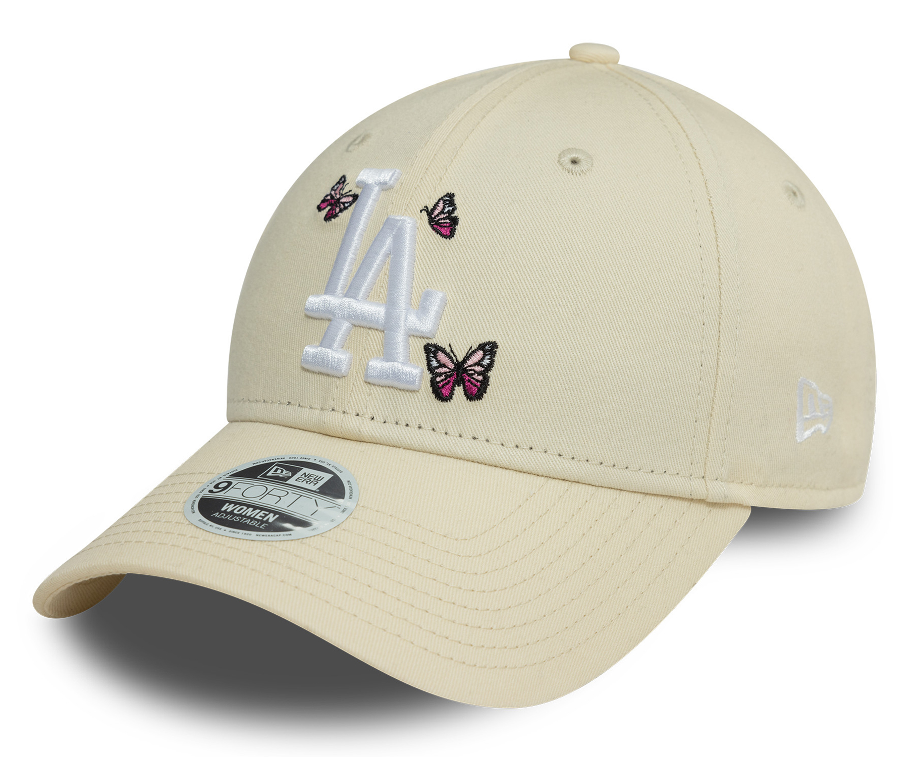 New Era Damen Icon 9Forty Cap Los Angeles Dodgers Beige 25186