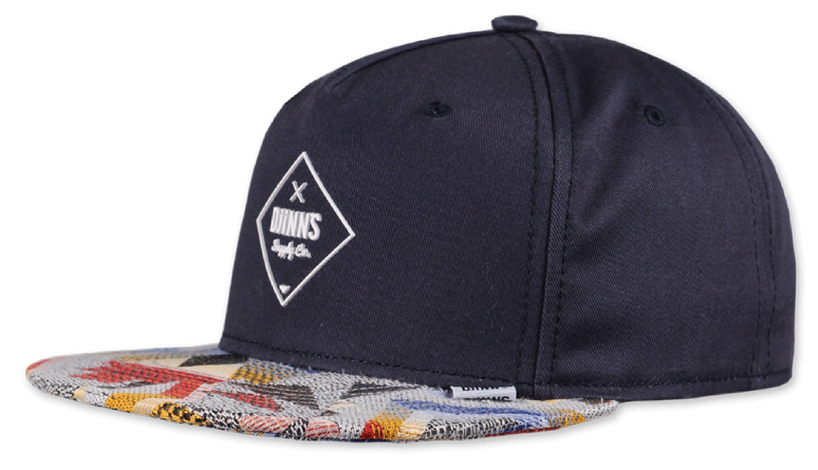 Djinns 5 Panel SB Cap Rubber Aztek Navy 24275 Djinns 5 Panel SB Cap Rubber Aztek Navy 24275
