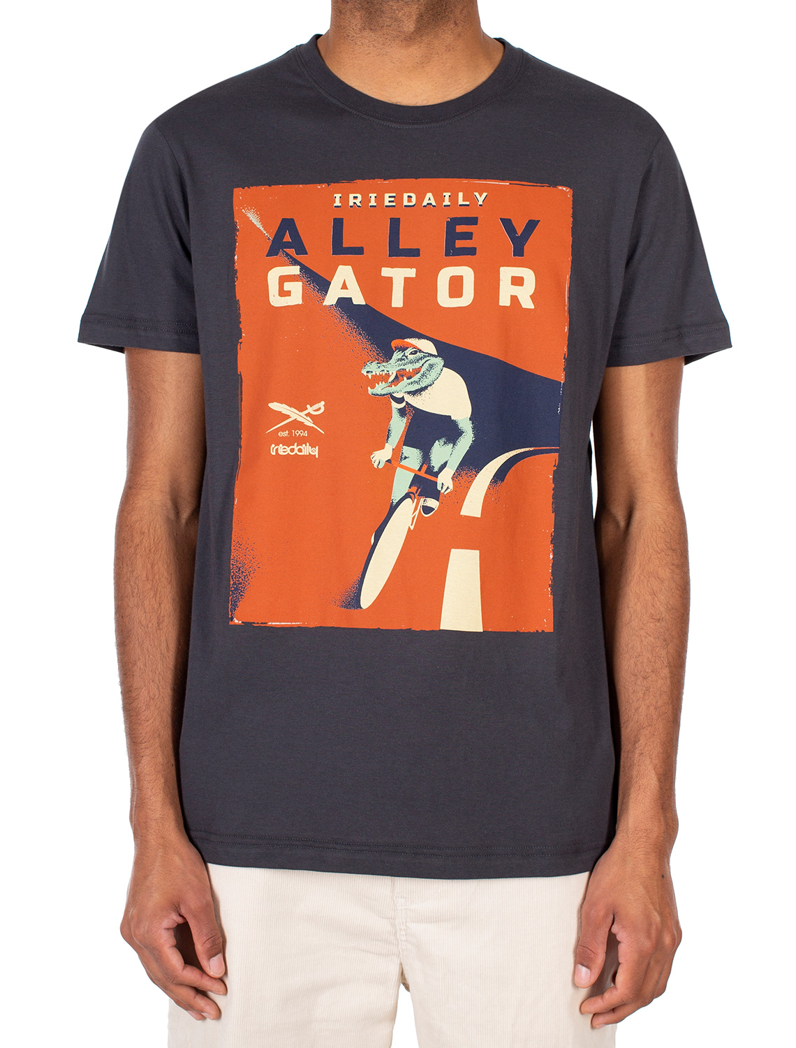Iriedaily Alley Gator T-Shirt Coal 22108