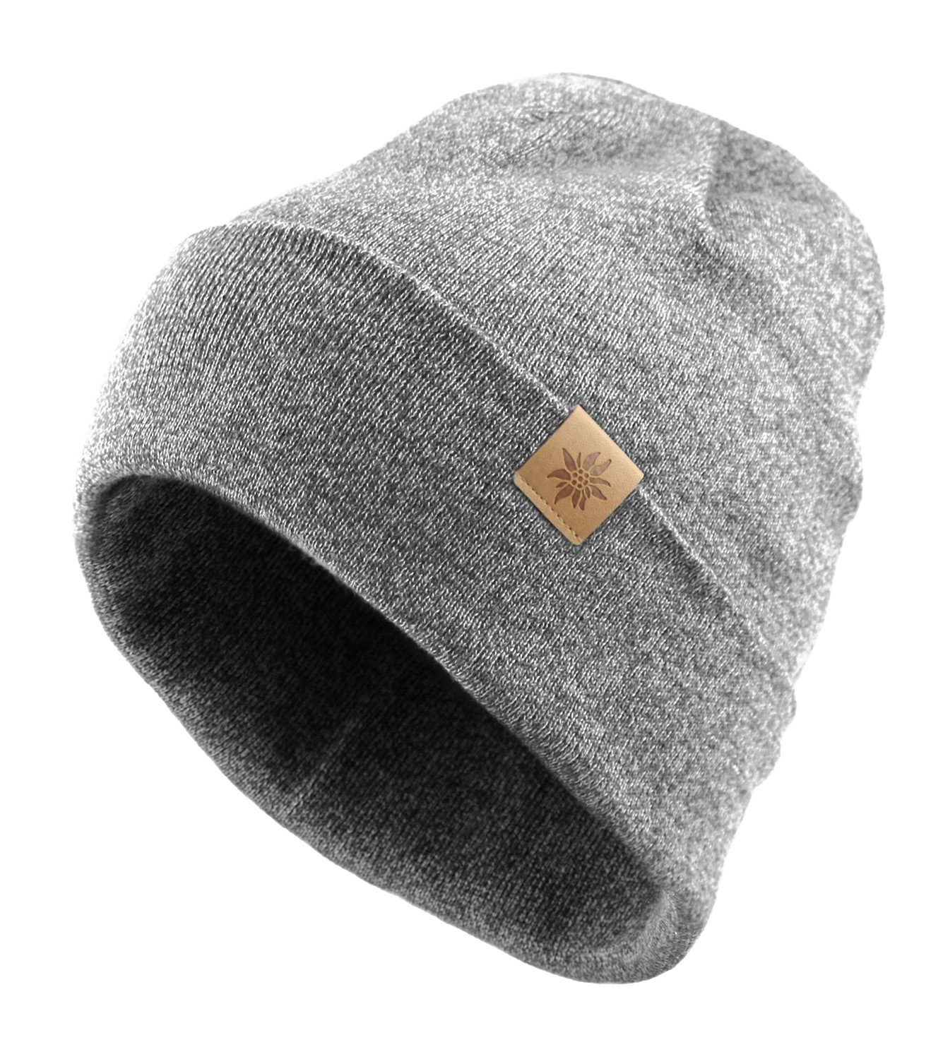 Bavarian Caps Haum Beanie Hellgrau Melange 20422