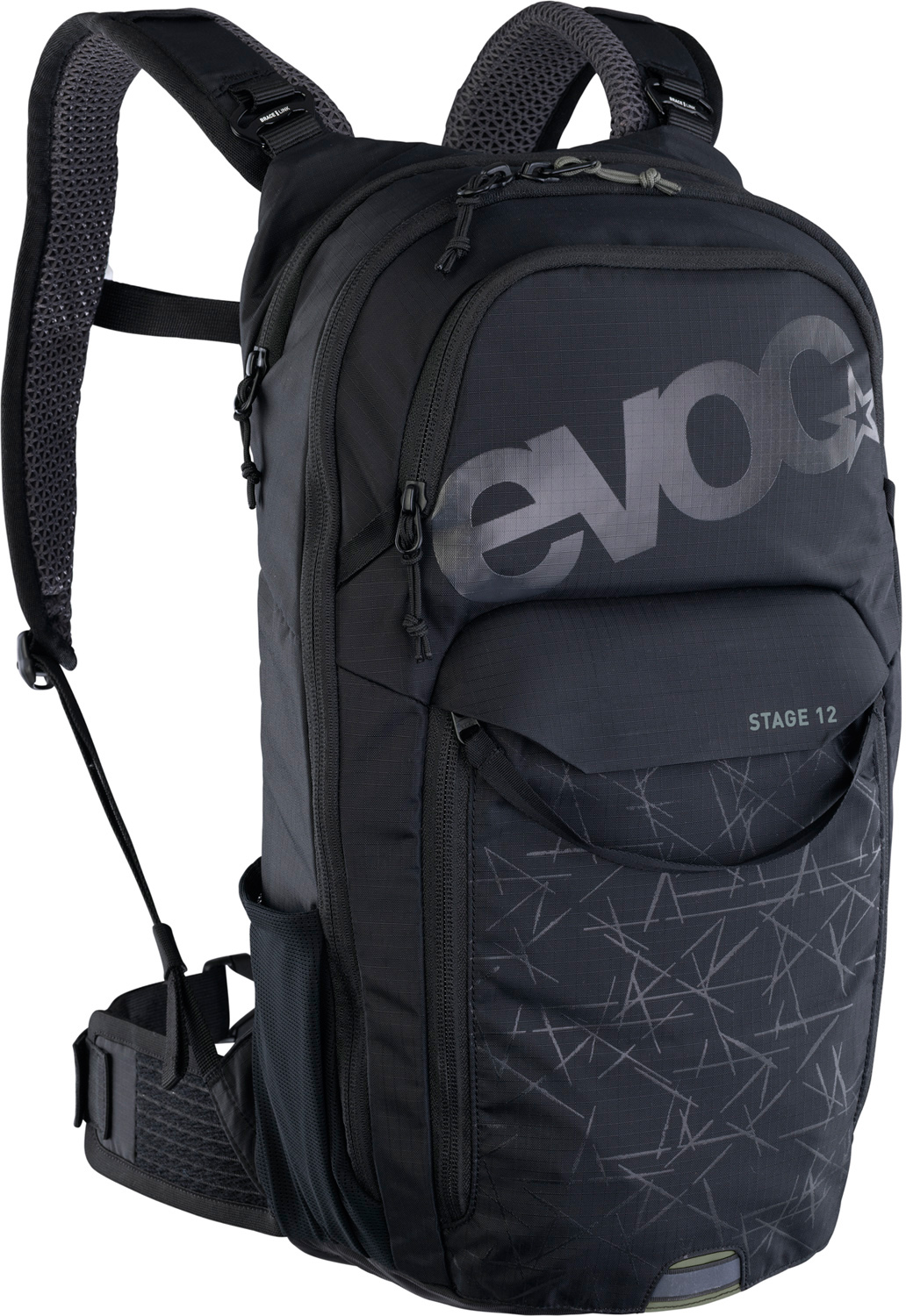 Evoc Stage 12 Black Bike Rucksack Größe: one size 24331