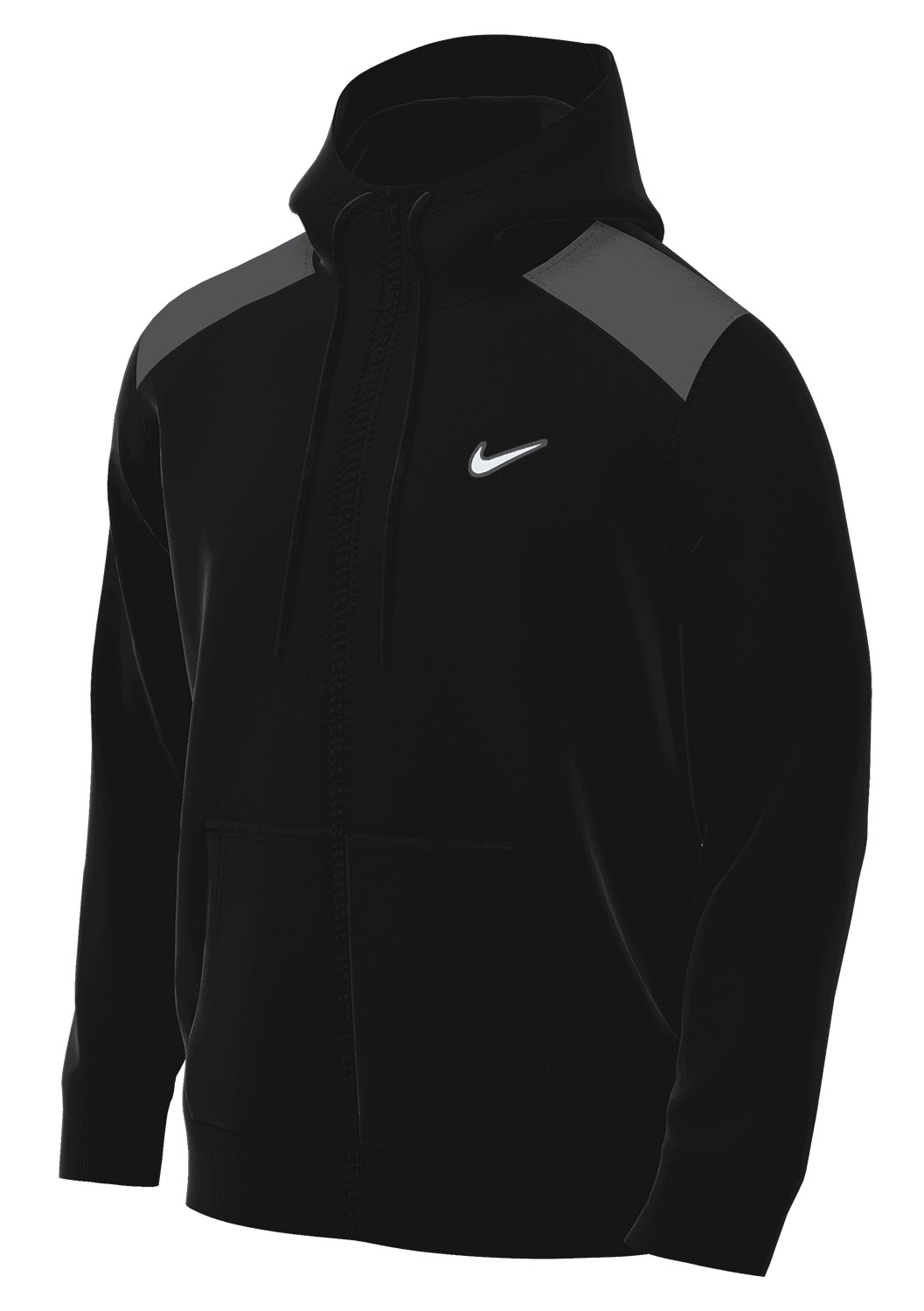 Nike Zip Hoodie Black Iron Grey 24020