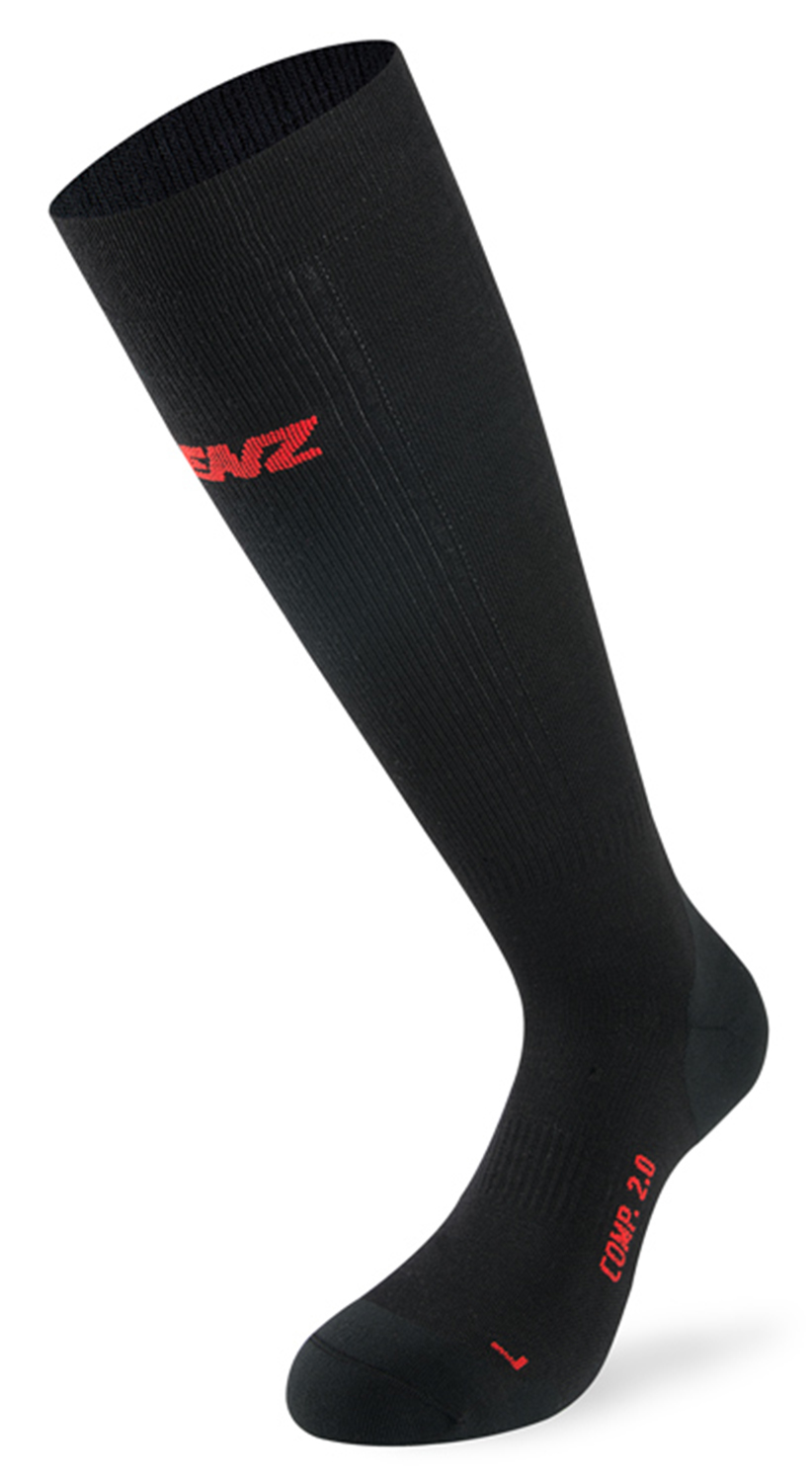 Lenz Compression 2.0 Merino Skisocken Schwarz 23690