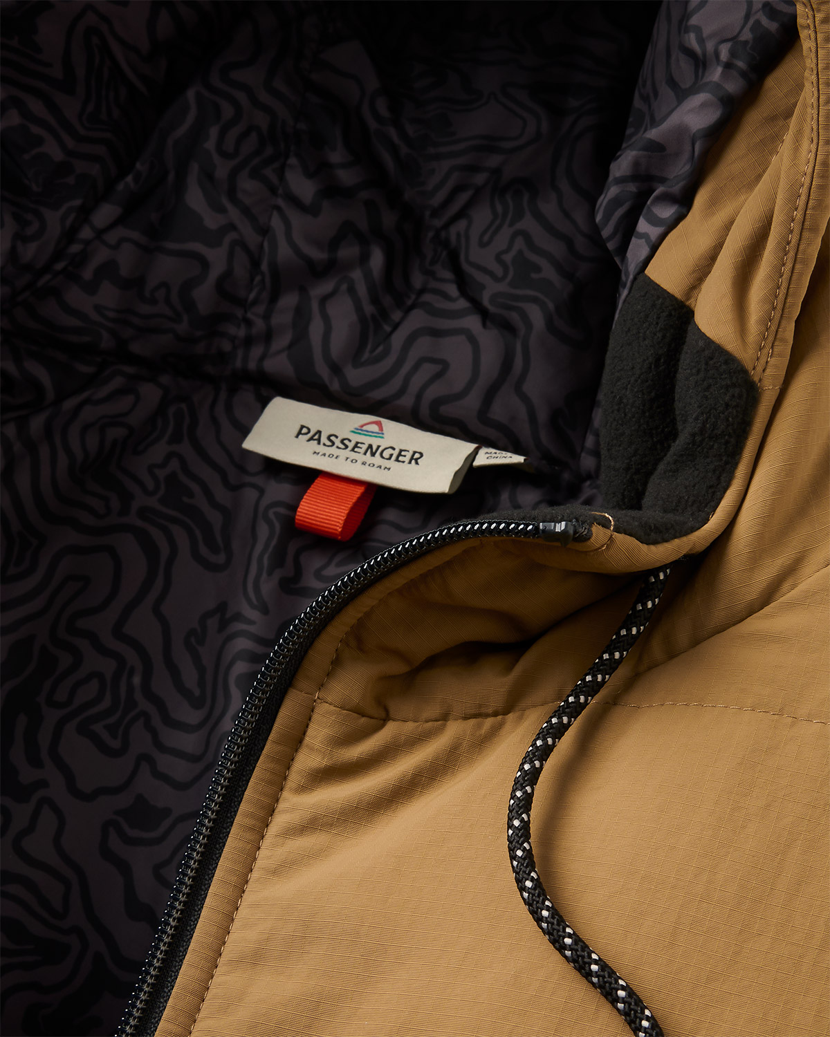 Passenger Oceanic Insulated Full Zip Jacke Caramel Khaki