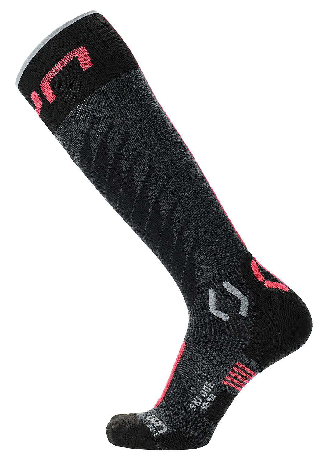 UYN Damen Ski One Merino Socken Anthracite Pink 22308 UYN Damen Ski One Merino Socken Anthracite Pink 22308