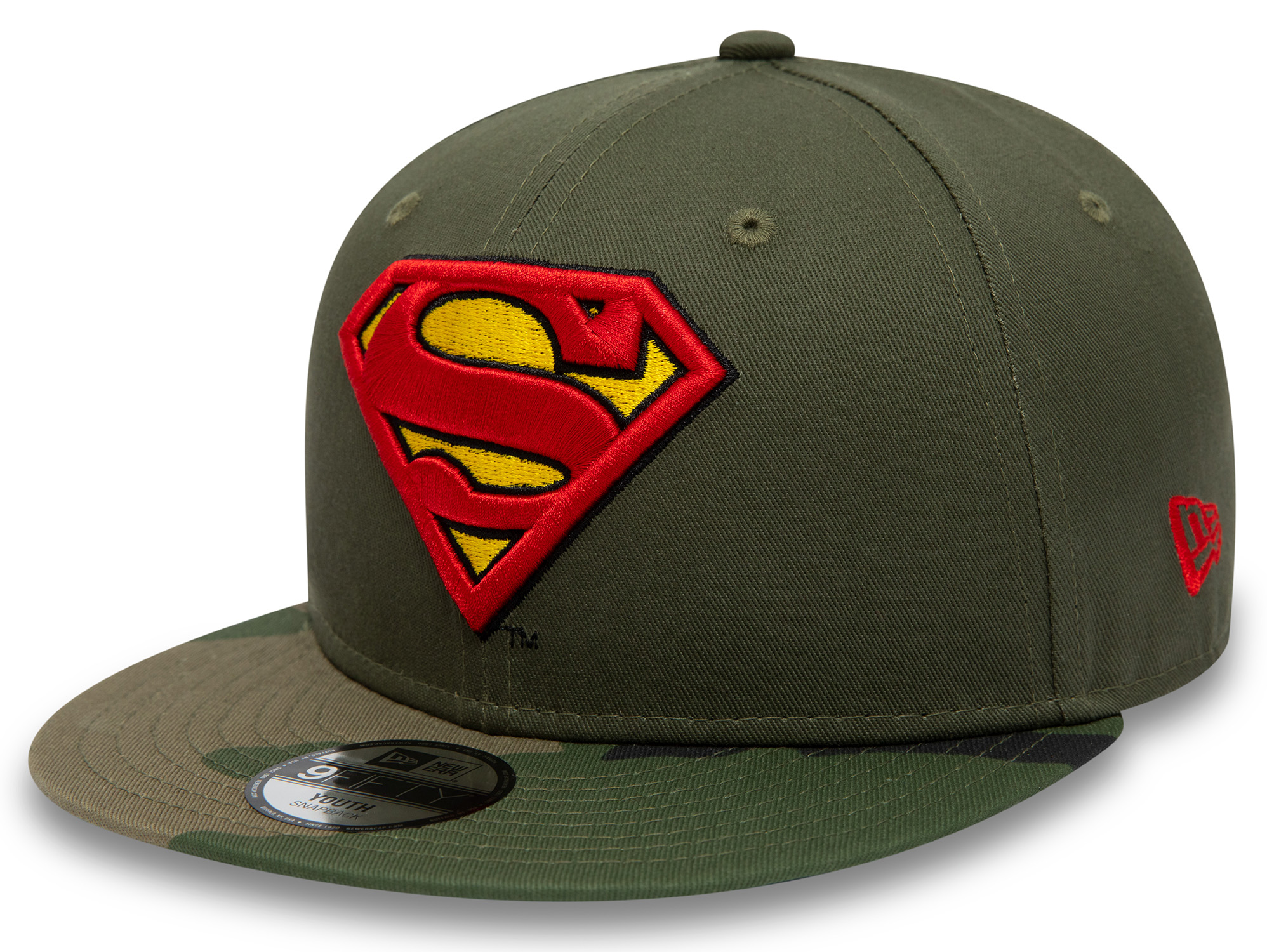 New Era Kinder DC Camo 9Fifty Cap Superman Olive  22861