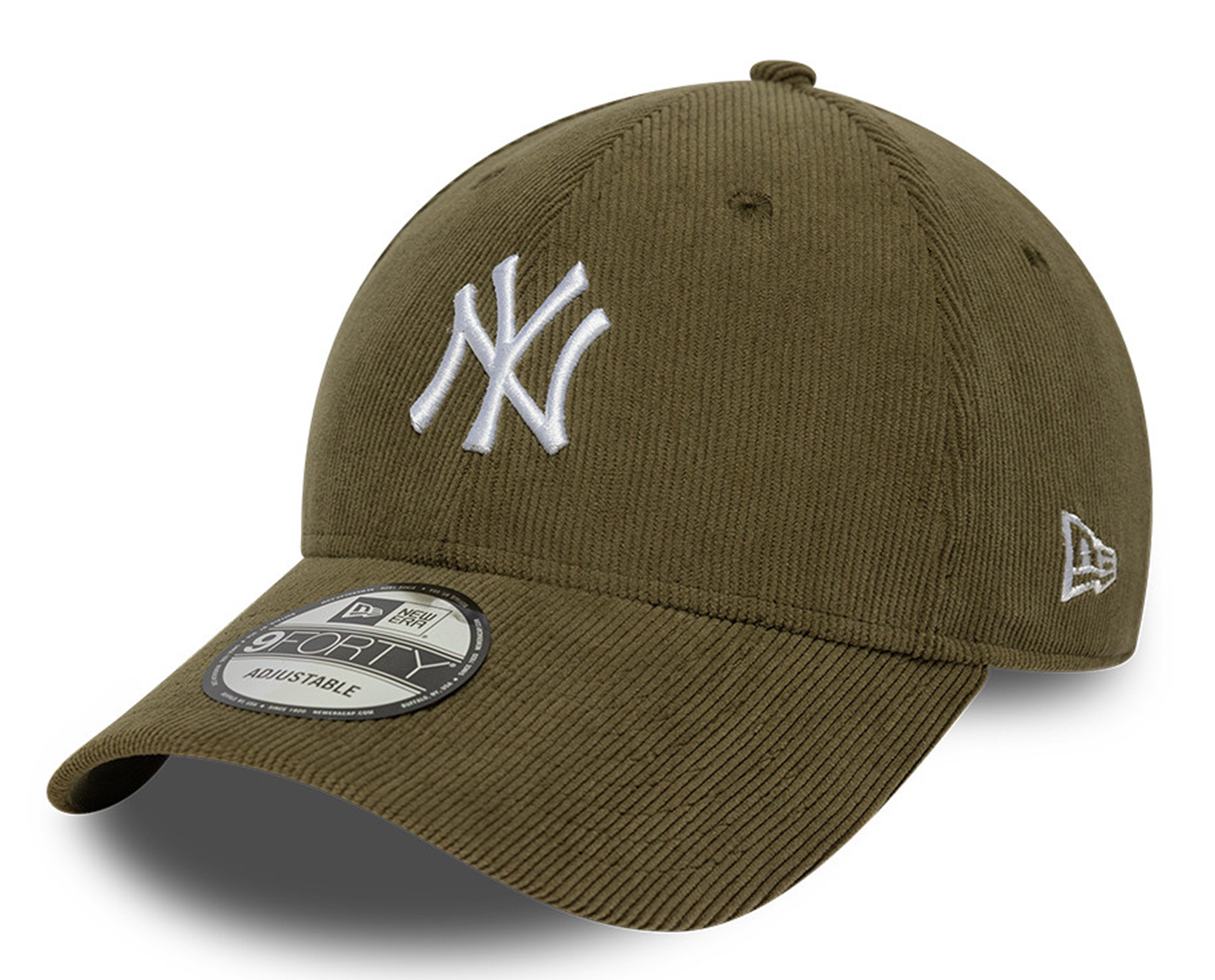 New Era Soft Cord 9Forty Cap New York Yankees Olive 26153