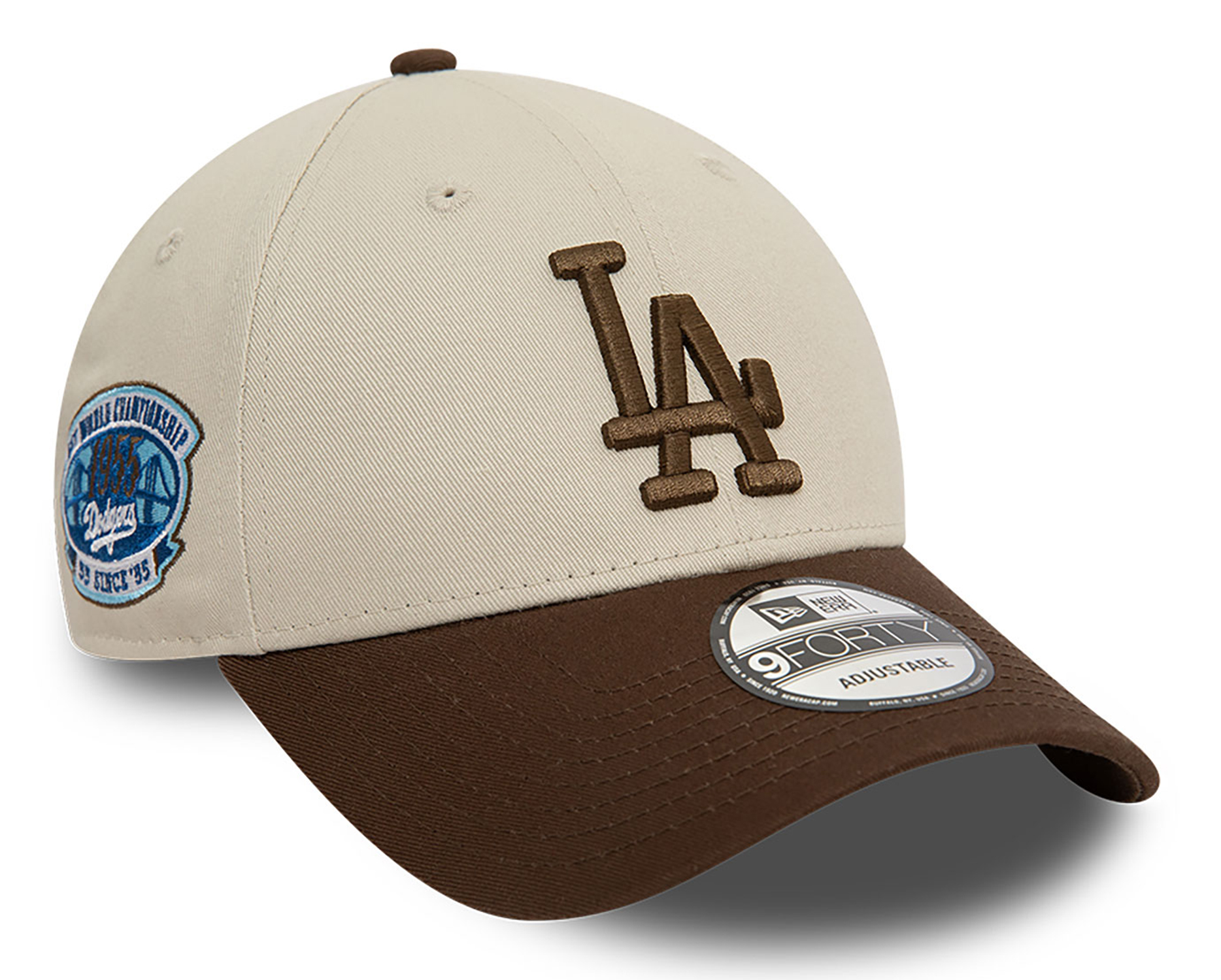 New Era Contrast Patch 9Forty Cap Los Angeles Dodgers Creme 23225