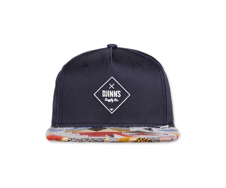 Djinns 5 Panel SB Cap Rubber Aztek Navy