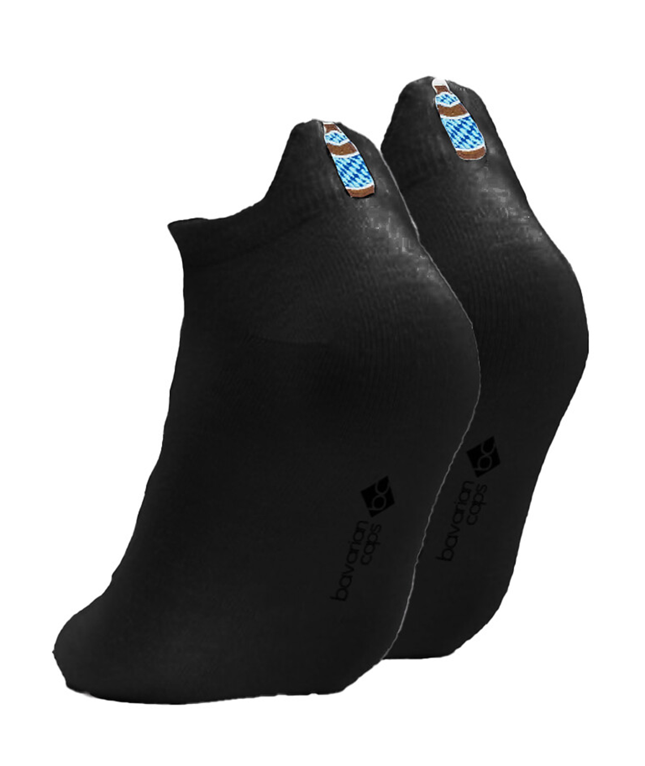 Bavarian Caps Bayerisch Hell Sportsocken kurz Schwarz 26575