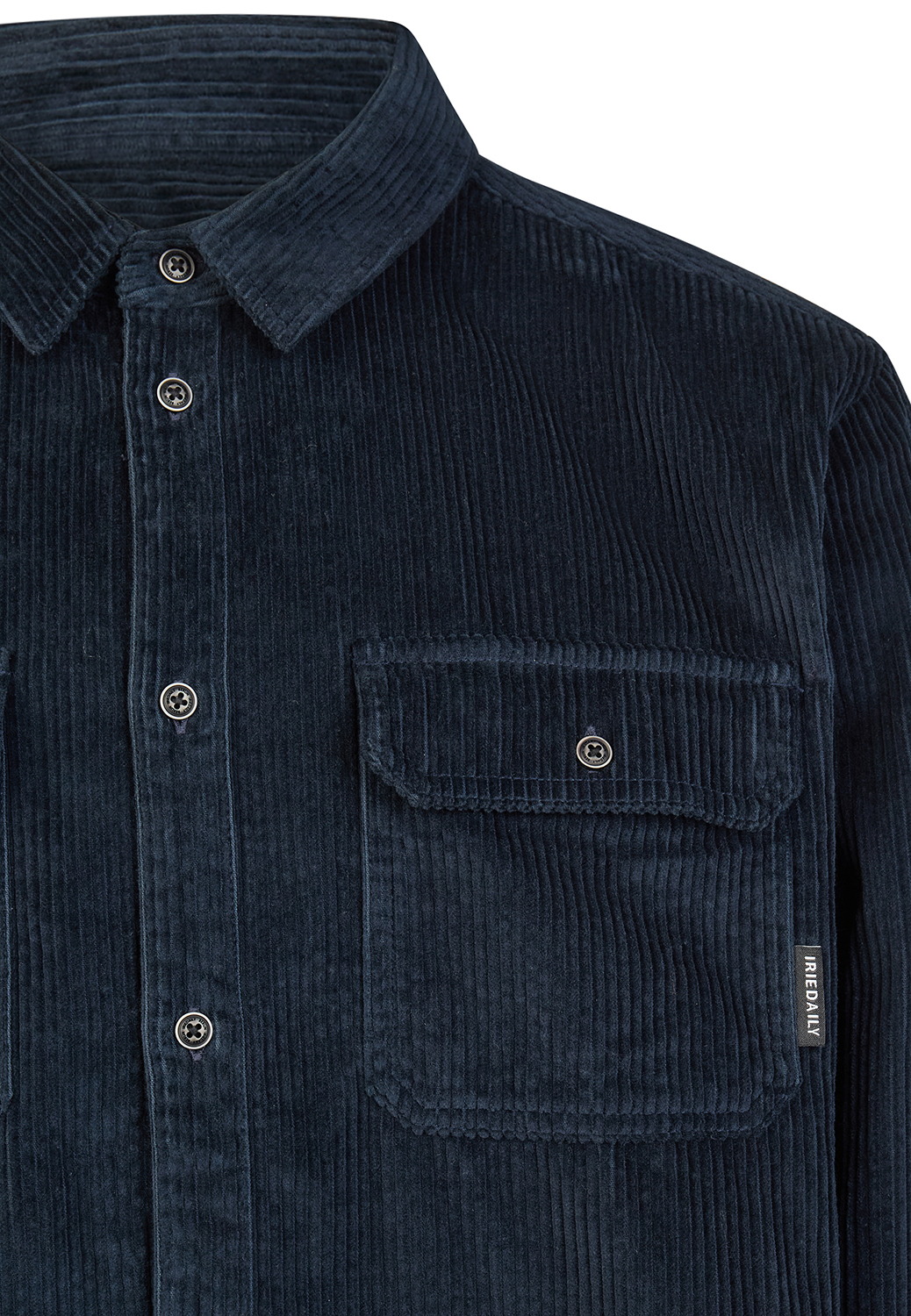 Iriedaily Bubble Cord Shirt Hemd Dark Orion