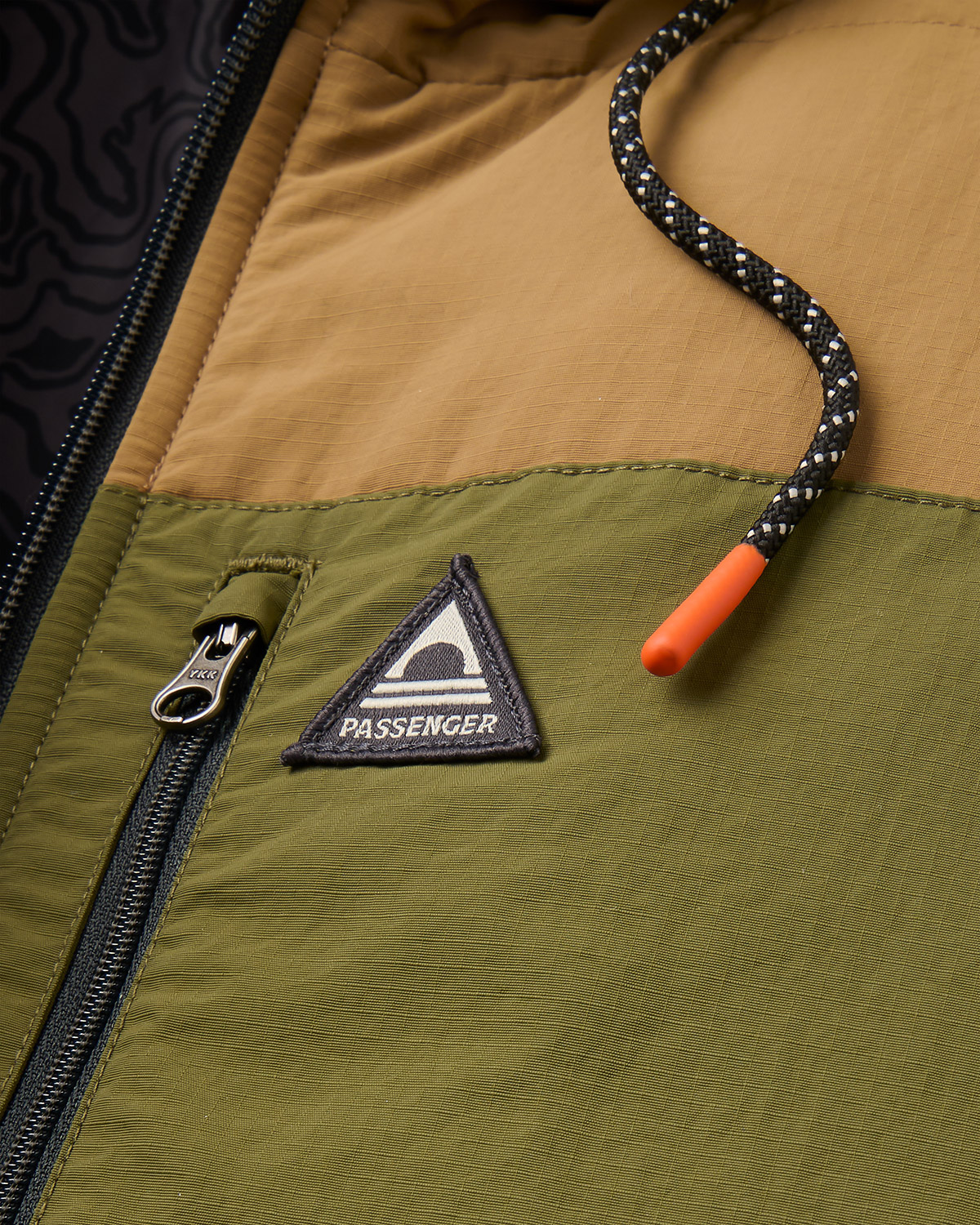 Passenger Oceanic Insulated Full Zip Jacke Caramel Khaki