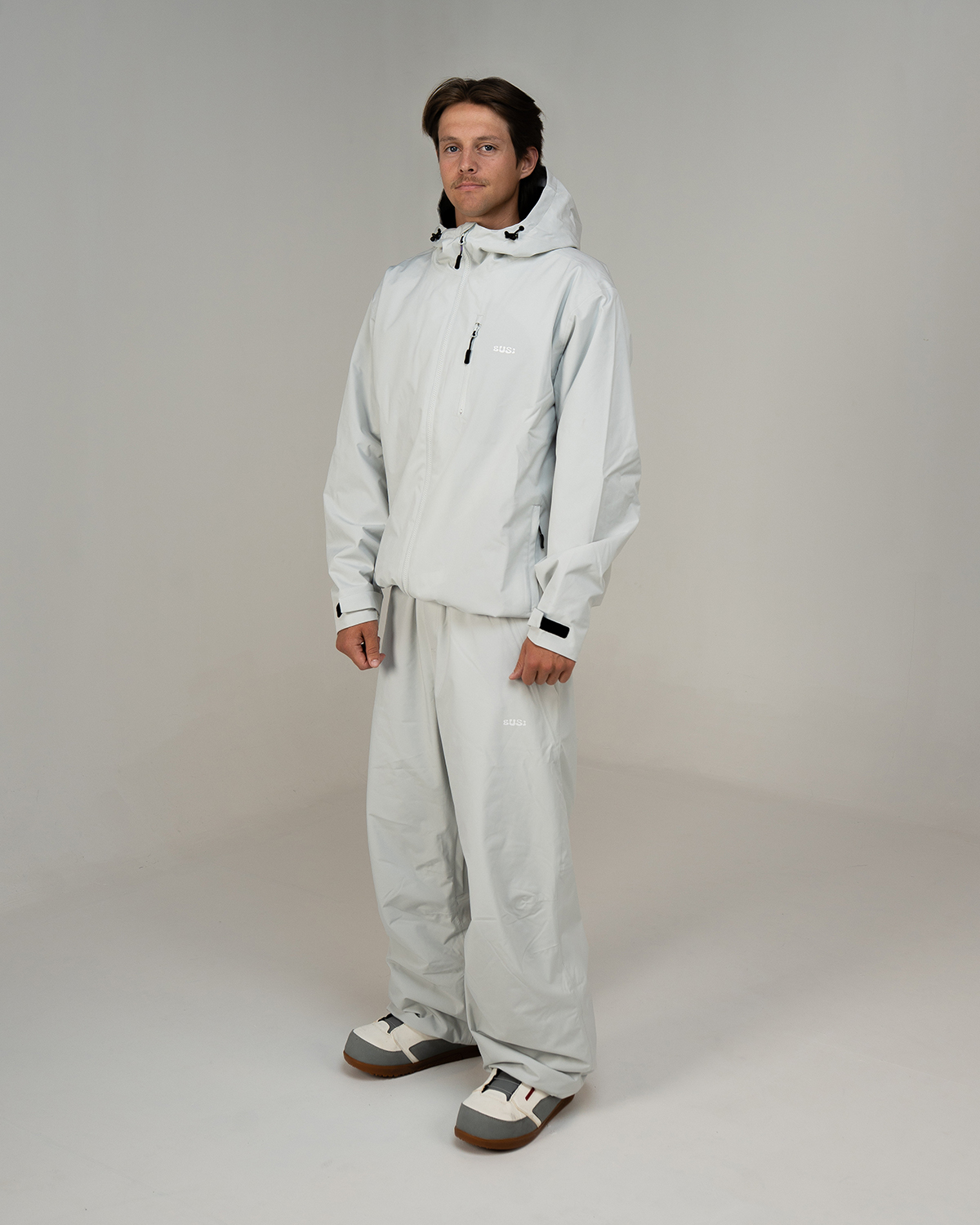 Busi Core 2L Padded Ski Jacke Light Grey 26/27