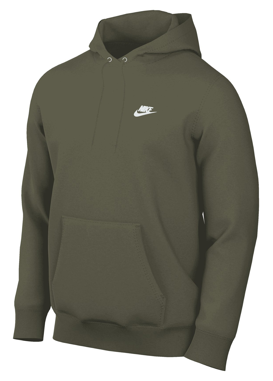 Nike Club Hoodie Medium Olive Größe: S 25444