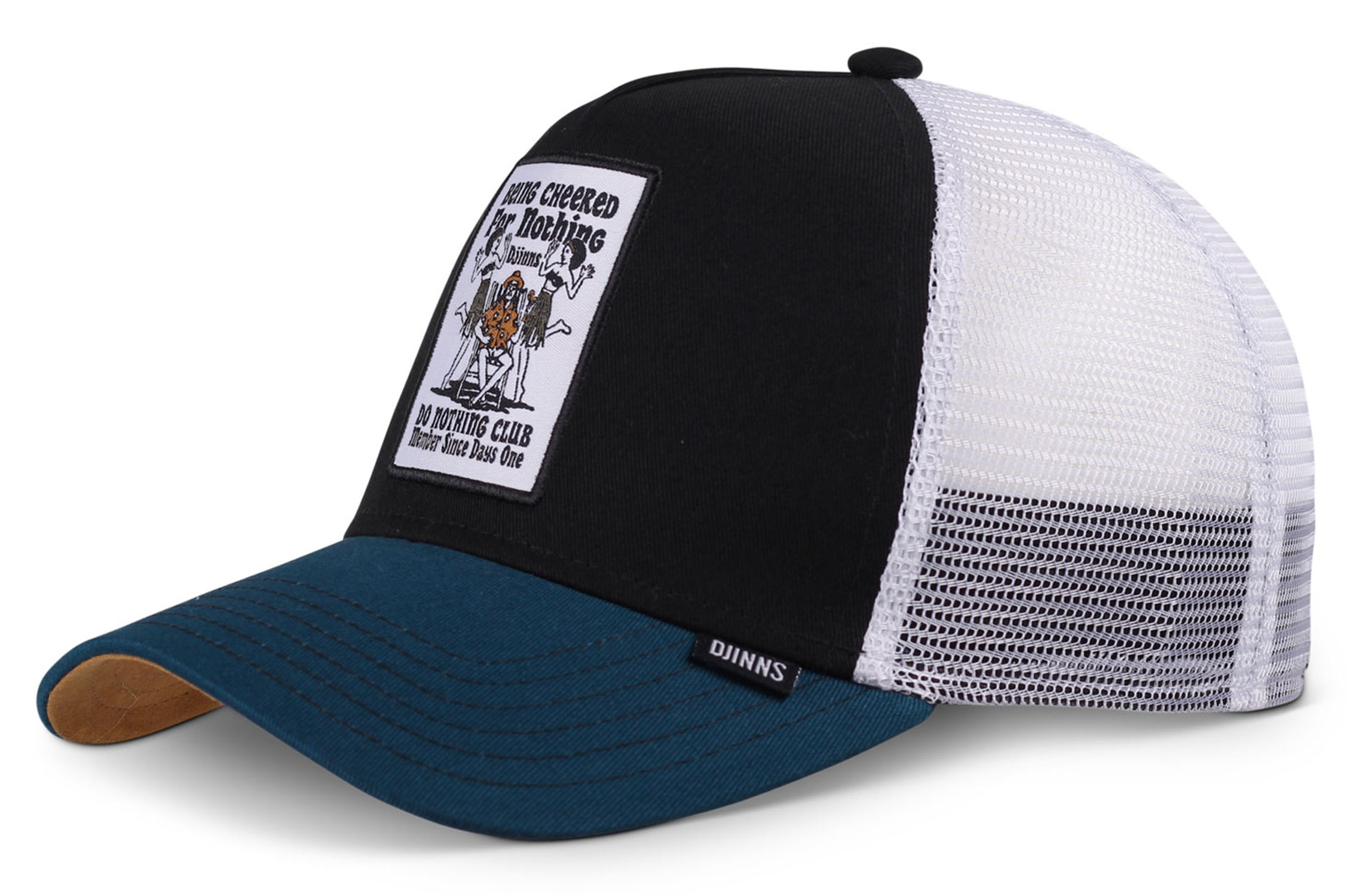 Djinns HFT Trucker Cap Being Cheered Black Petrol 24285 Djinns HFT Trucker Cap Being Cheered Black Petrol 24285