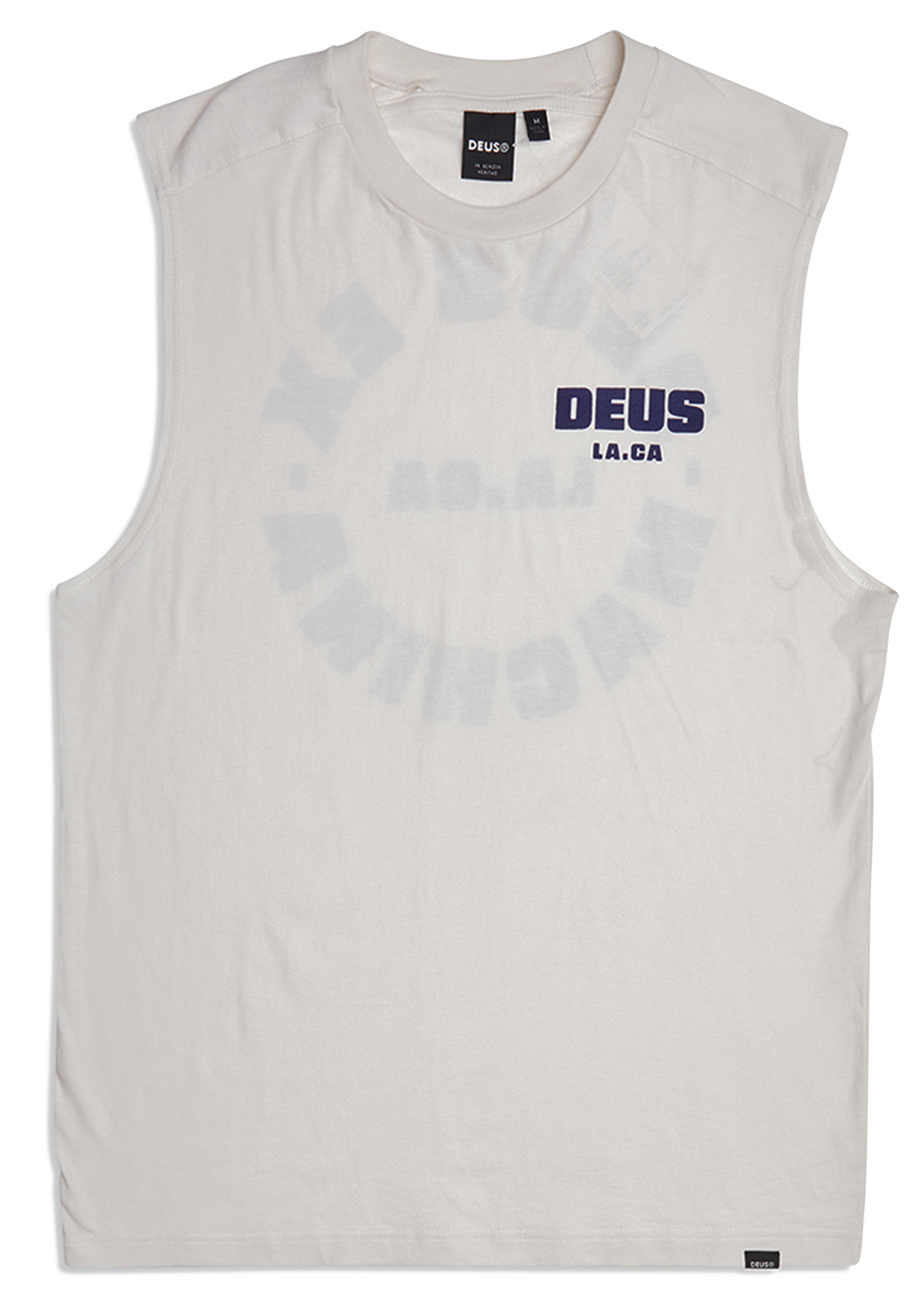 Deus Ex Machina Akin Muscle T-Shirt Vintage White 22941