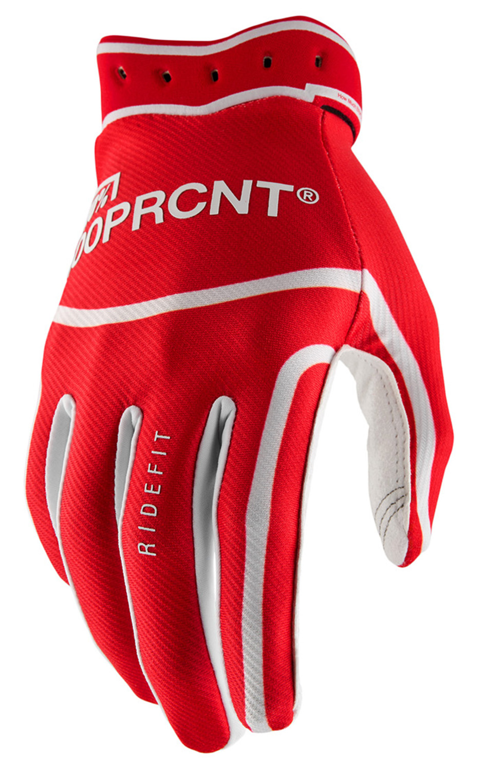 100% Ridefit Bike Handschuhe White Red 26270