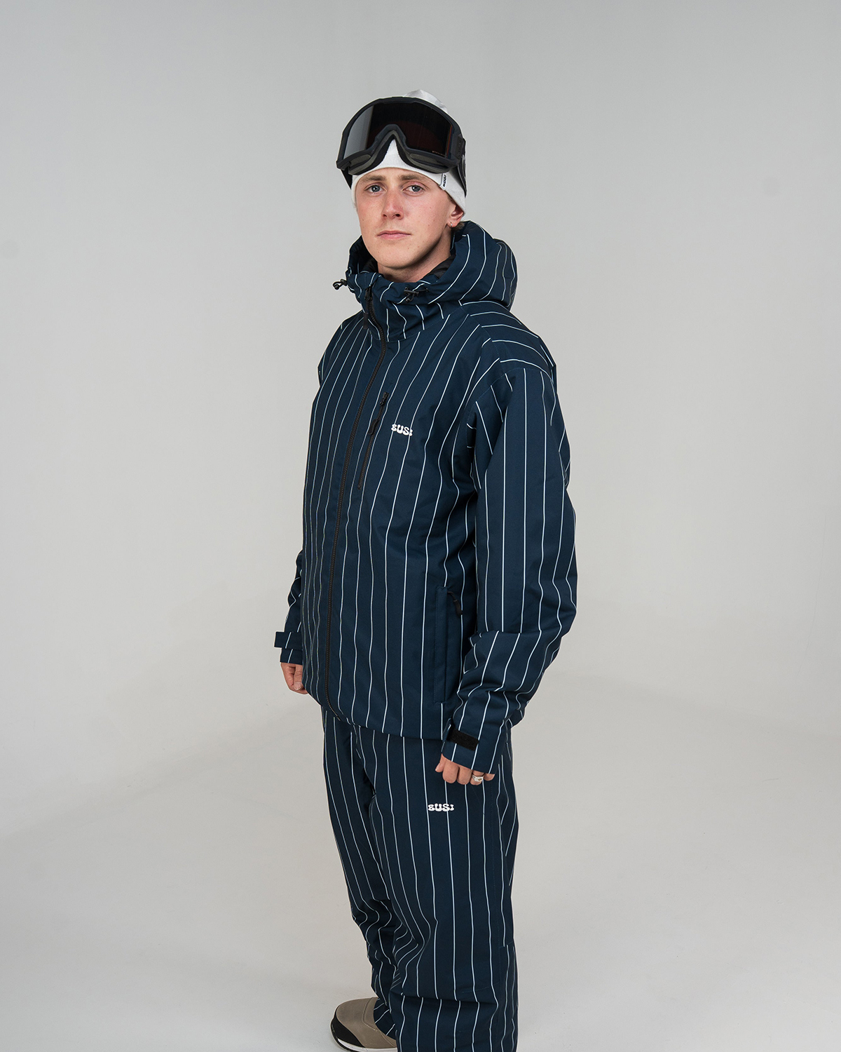 Busi Core 2L Padded Ski Jacke Navy Pinstripe 26/27