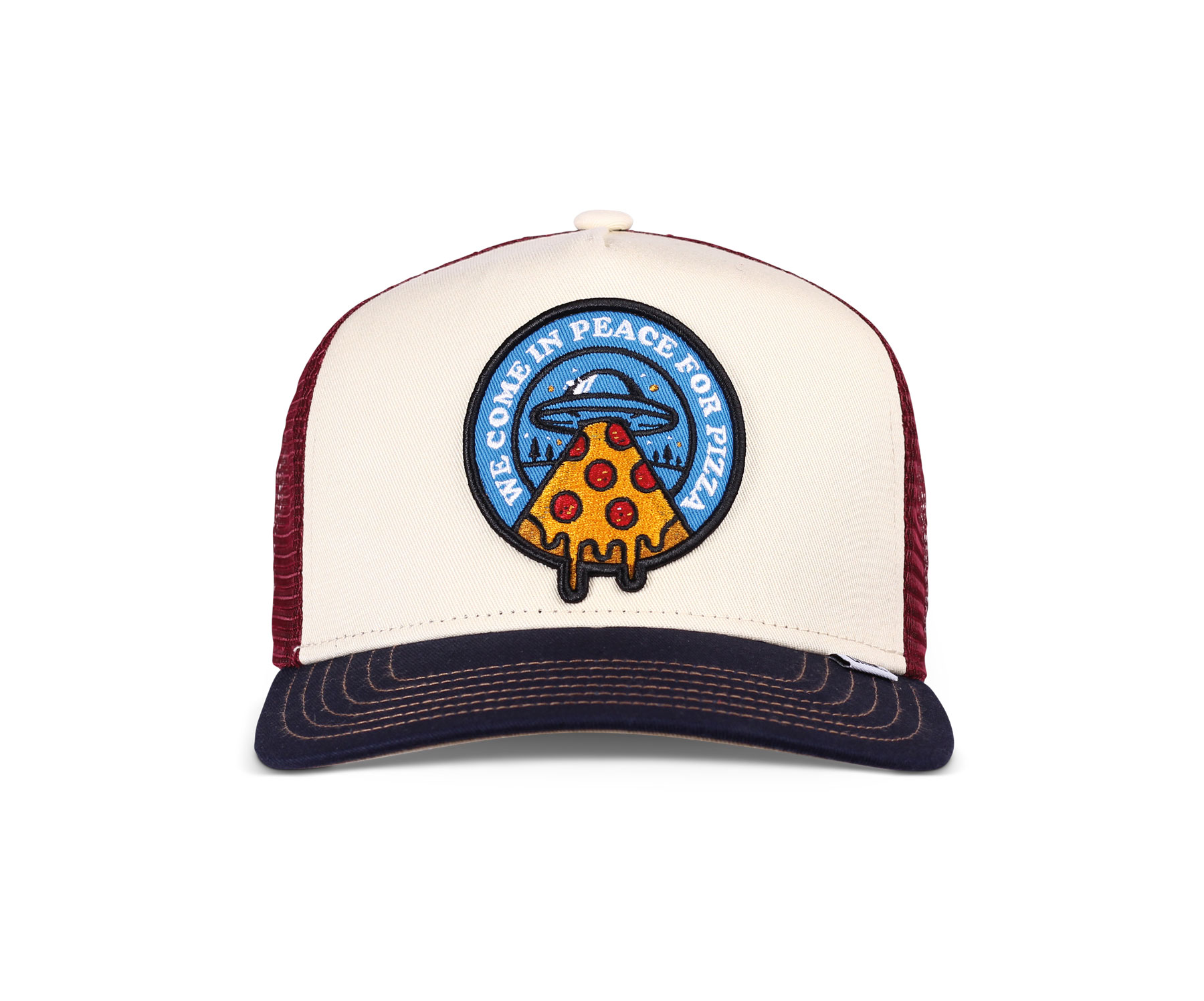 Djinns HFT Trucker Cap Food Peace Pizza Fossil