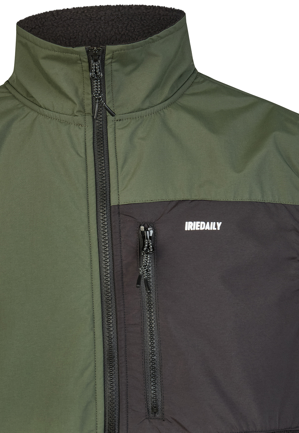Iriedaily Auf Deck Fleece Weste Night Olive
