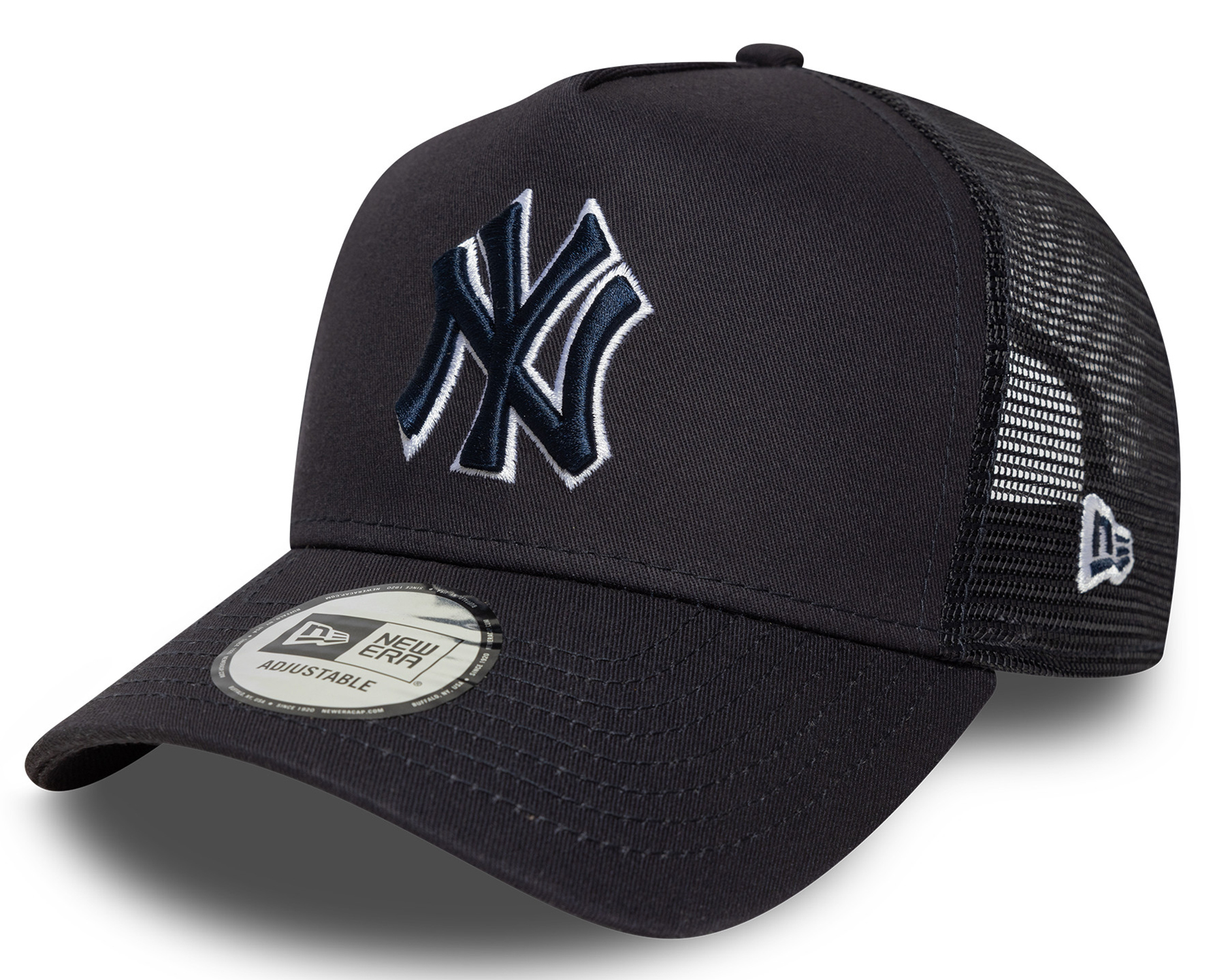 New Era 9Forty Outline Trucker Cap New York Yankees Navy 25634 New Era 9Forty Outline Trucker Cap New York Yankees Navy 25634