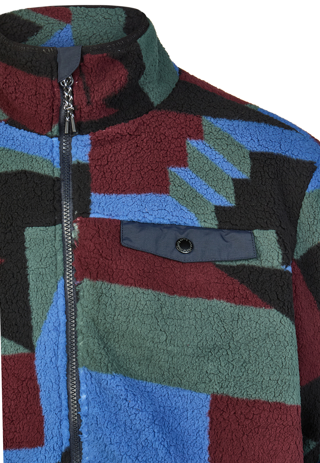Iriedaily Insaneia Fleece Jacke Green Blue