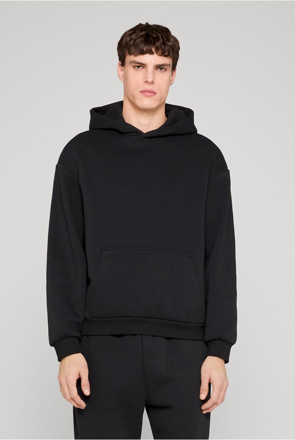 Urban Classics Fluffy Hoody Black