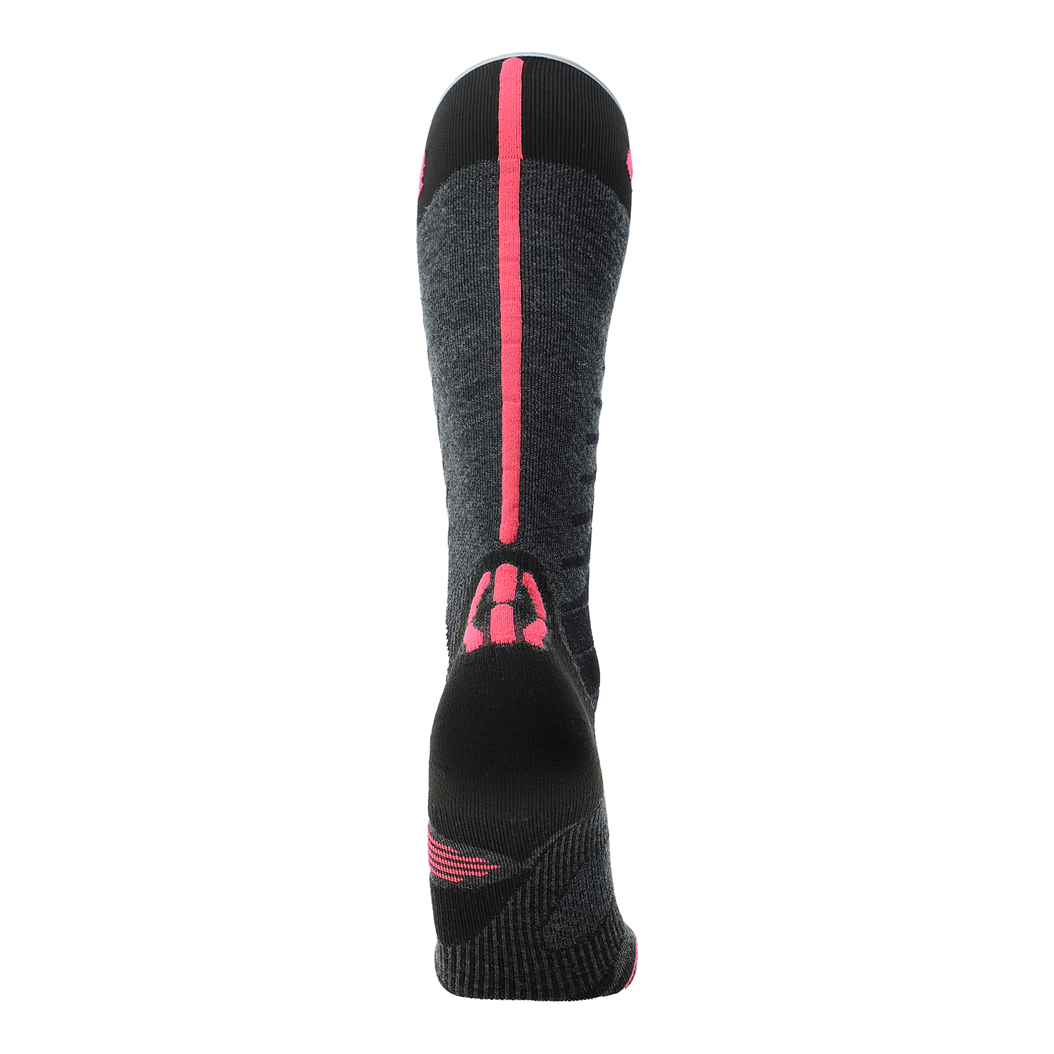 UYN Damen Ski One Merino Socken Anthracite Pink