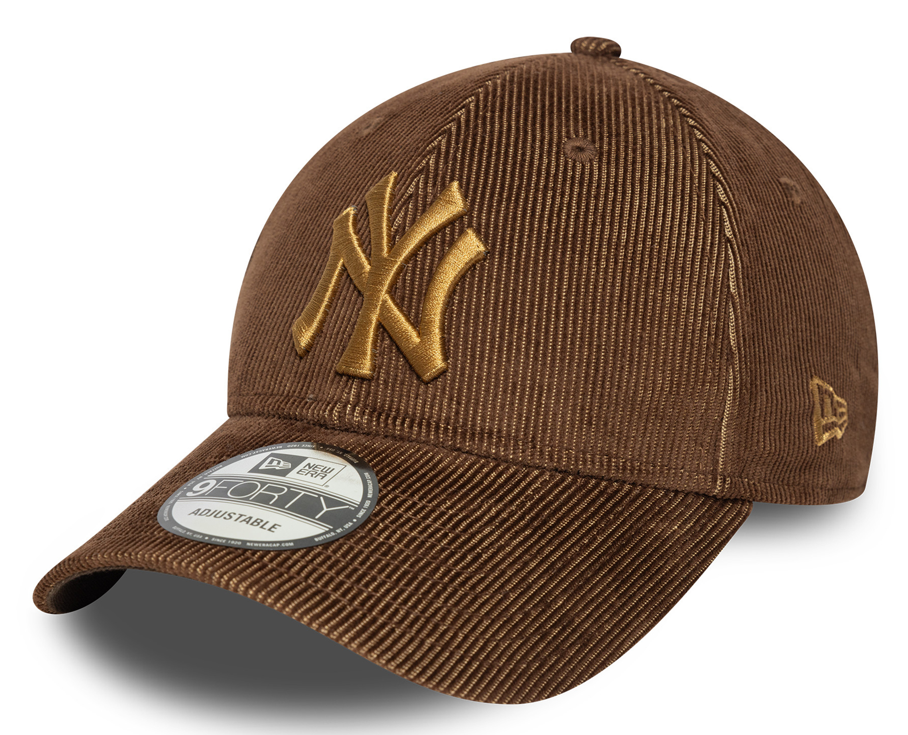 New Era Two Tone Cord 9Forty Cap New York Yankees Brown 25051