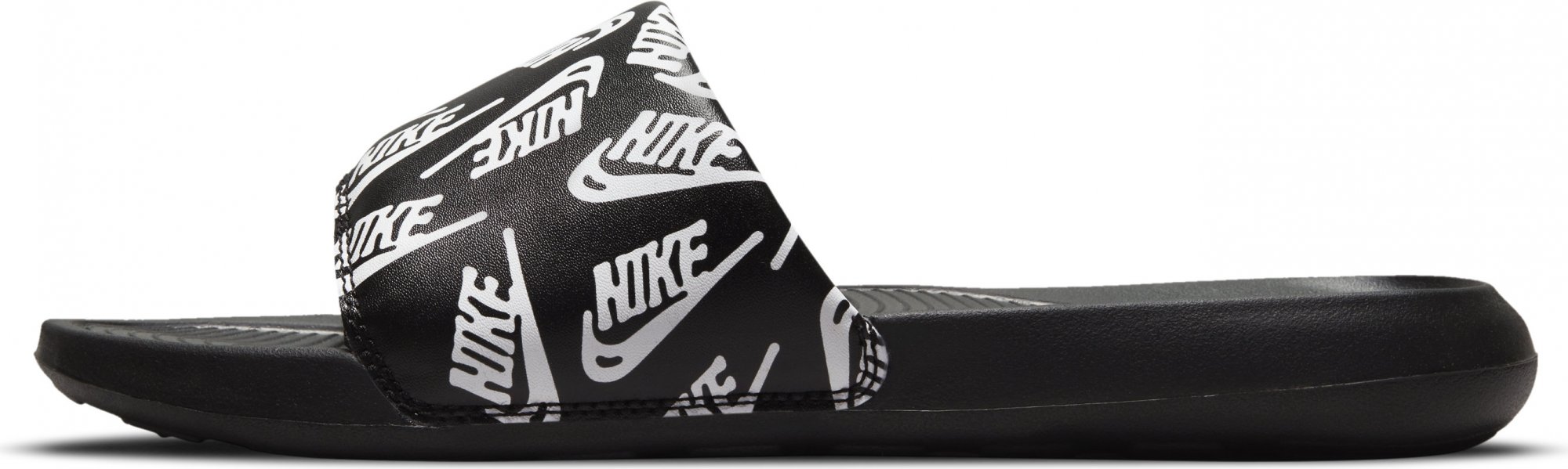 Nike Victori One Slipper Badelatsche Printed Black White