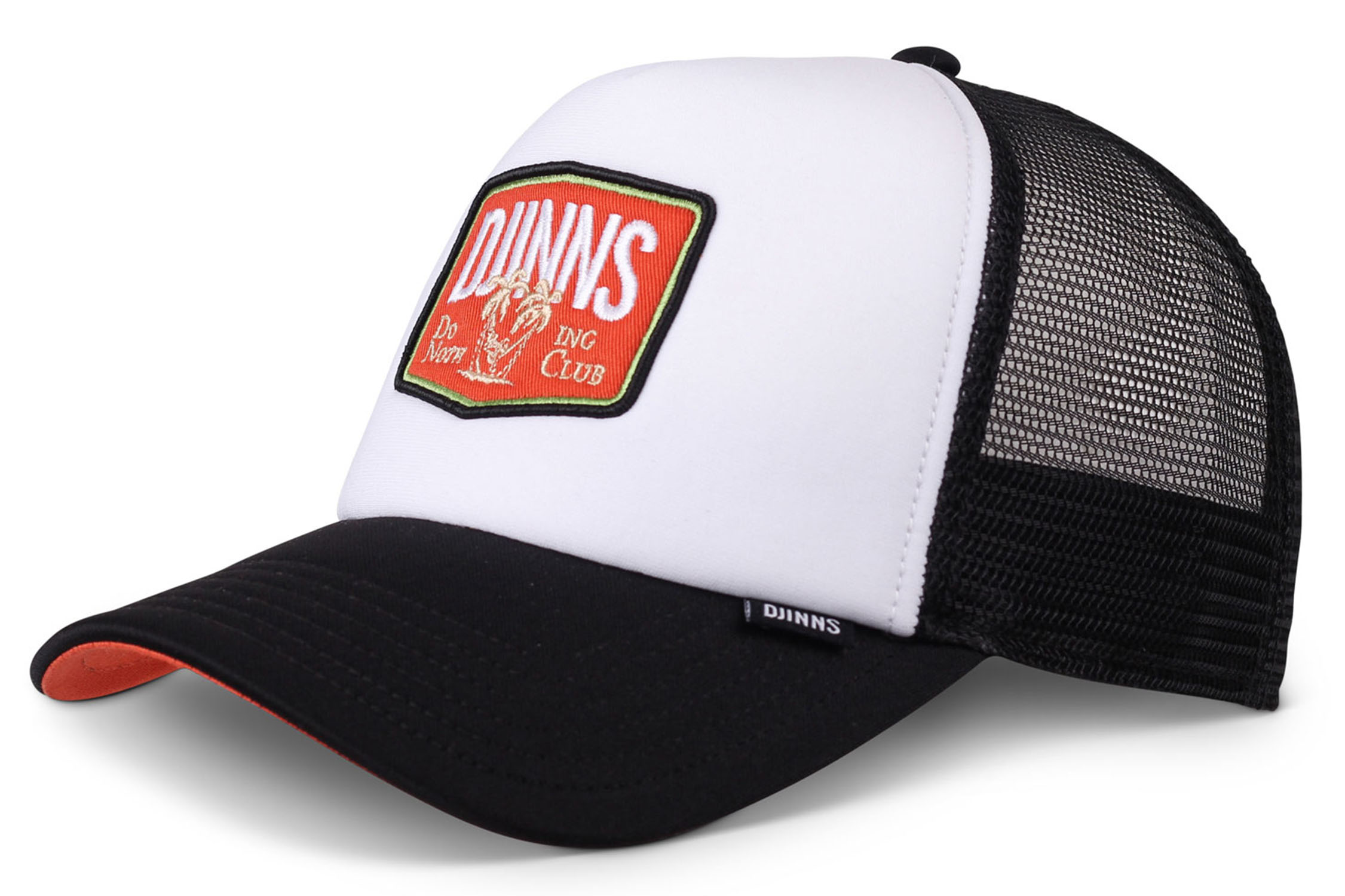 Djinns HFT Trucker Cap DNC Paddy Pad Black White Black