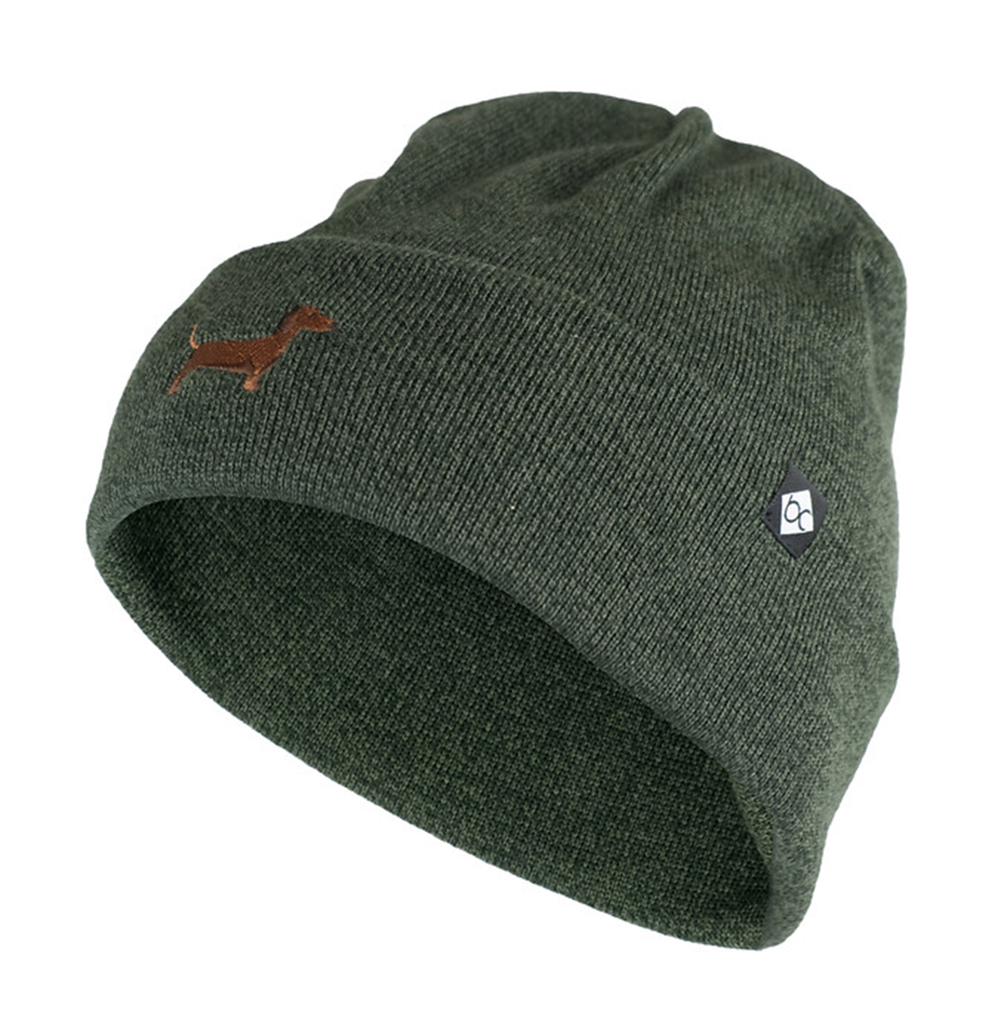 Bavarian Caps Dackel Haum Beanie Waldgrün 26609
