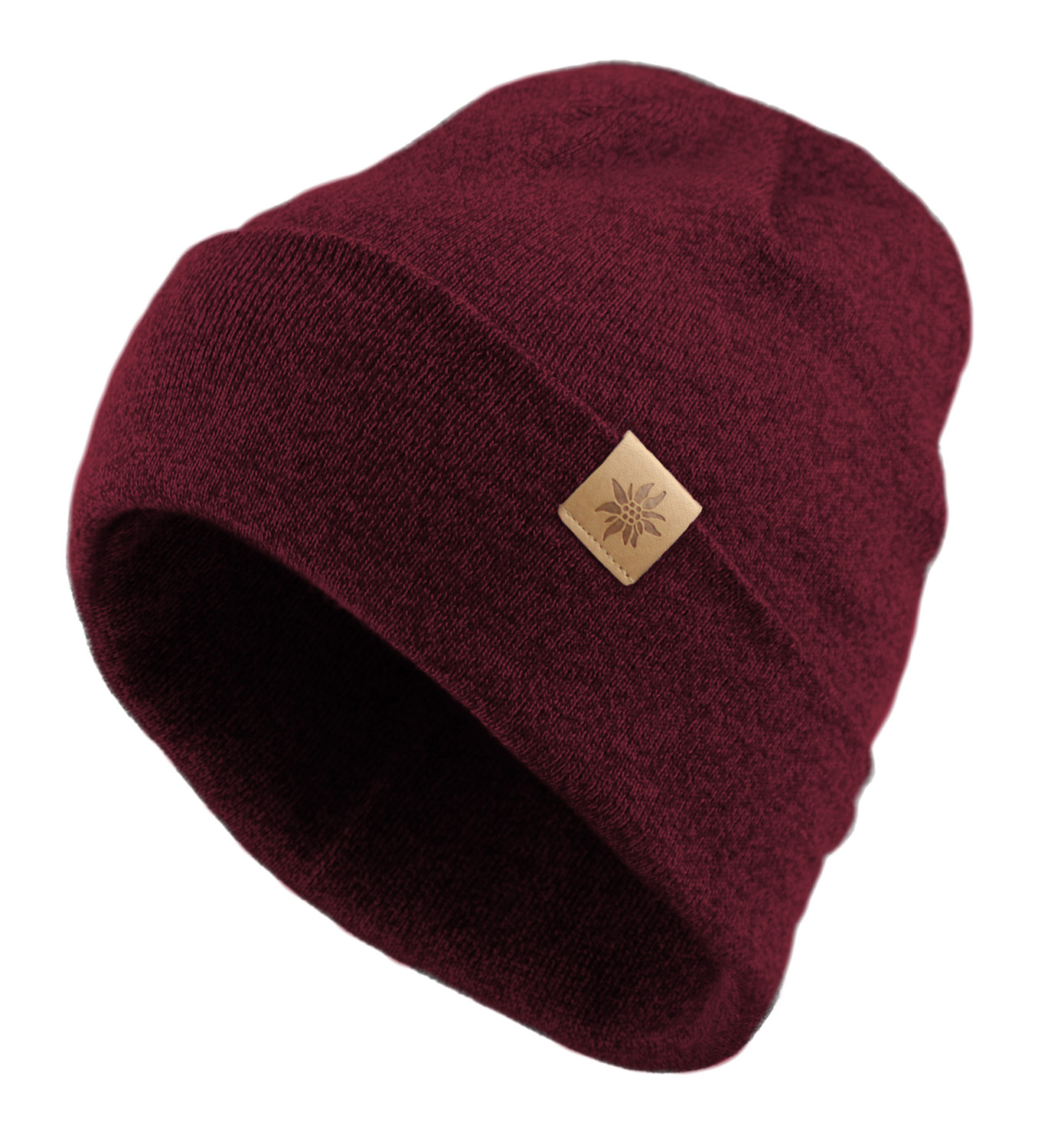 Bavarian Caps Haum Beanie Burgund Melange 20425