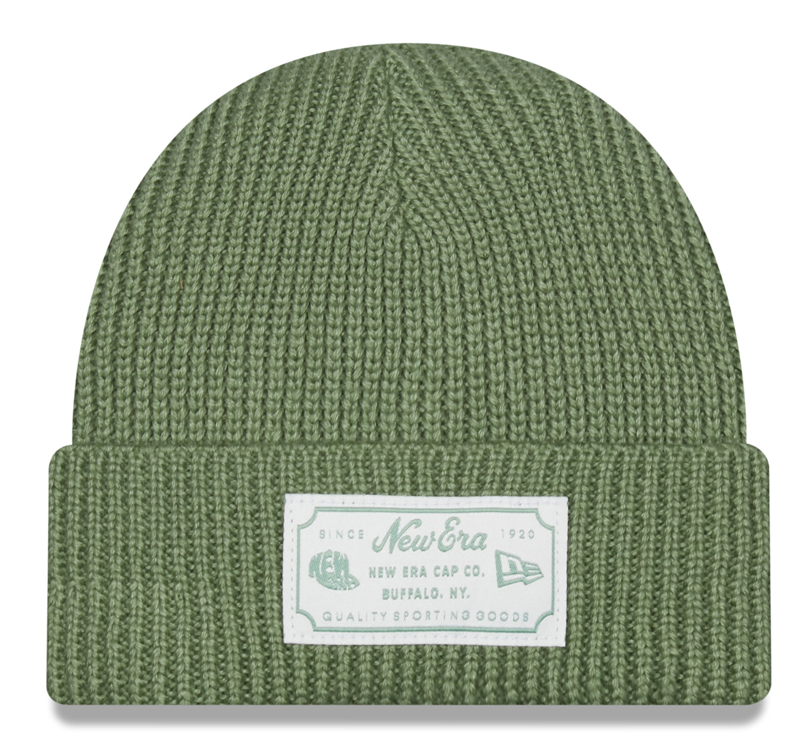 New Era Patch Short Cuff Beanie Jade