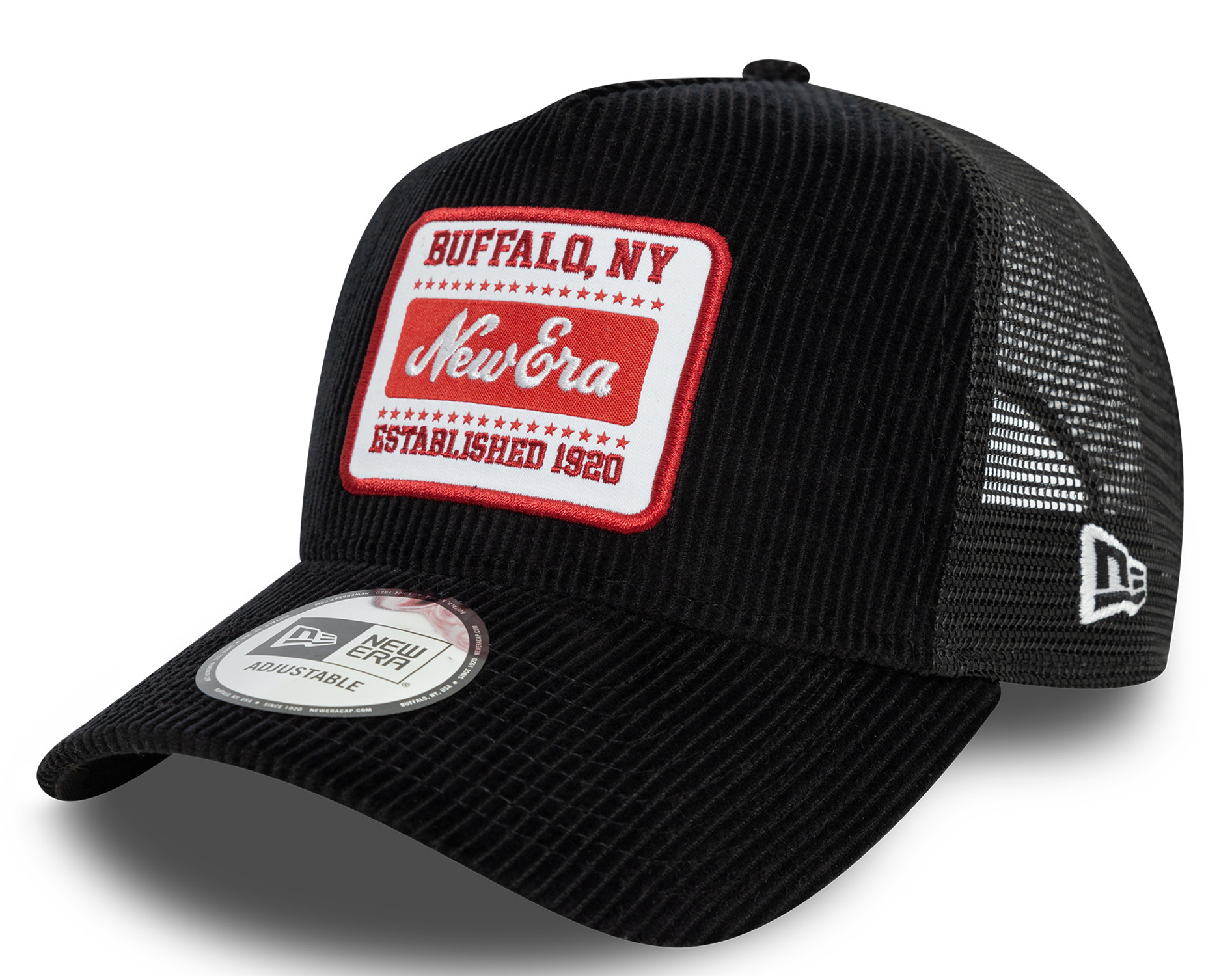 New Era Patch Cord Trucker Cap Black 25056