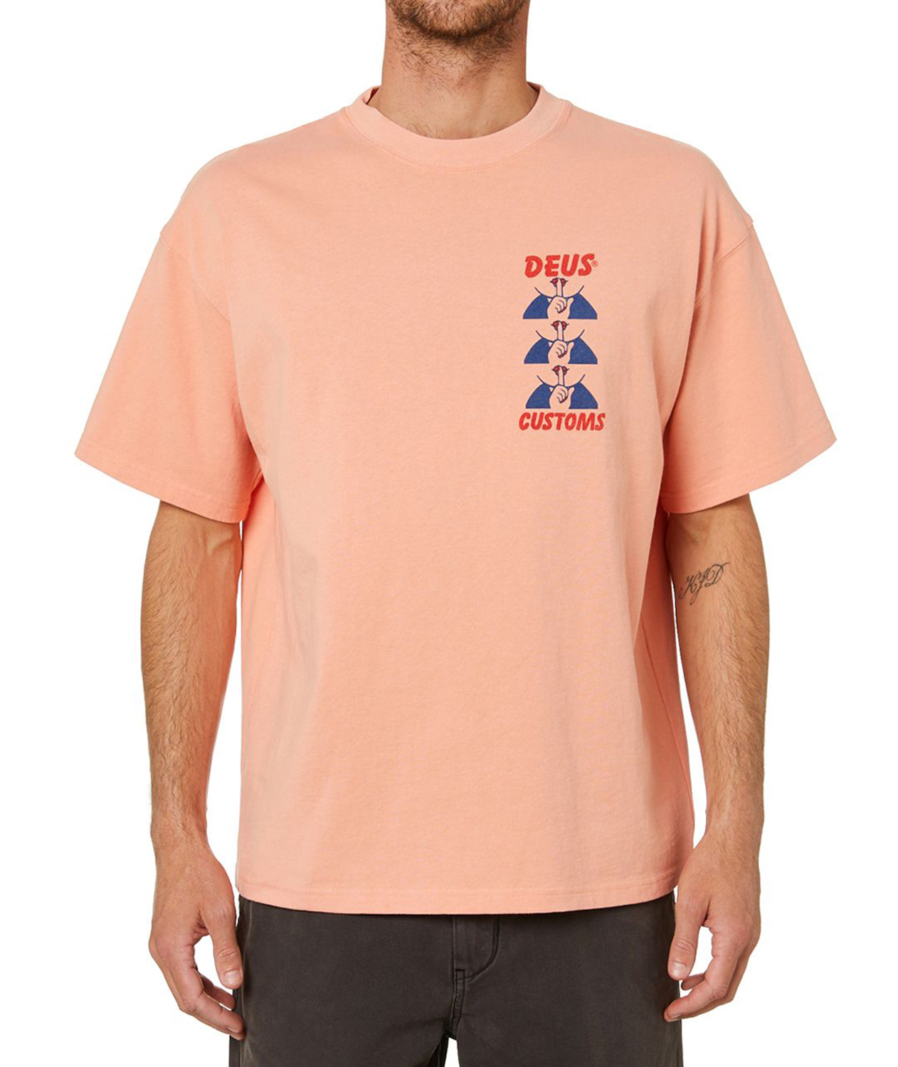 Deus Ex Machina Posy T-Shirt Sunkist Orange 21317
