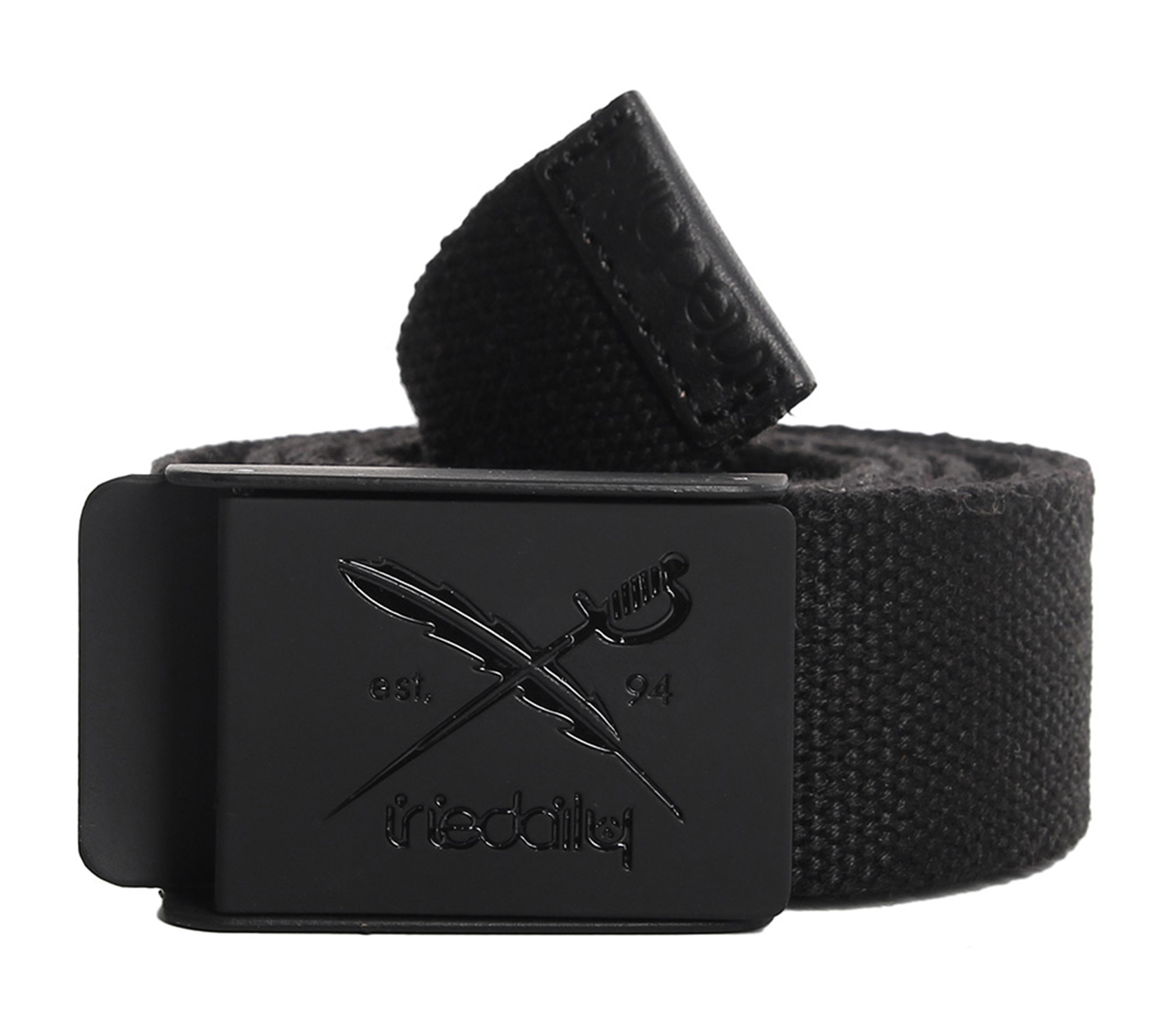 Iriedaily Flag Rubber Belt Black