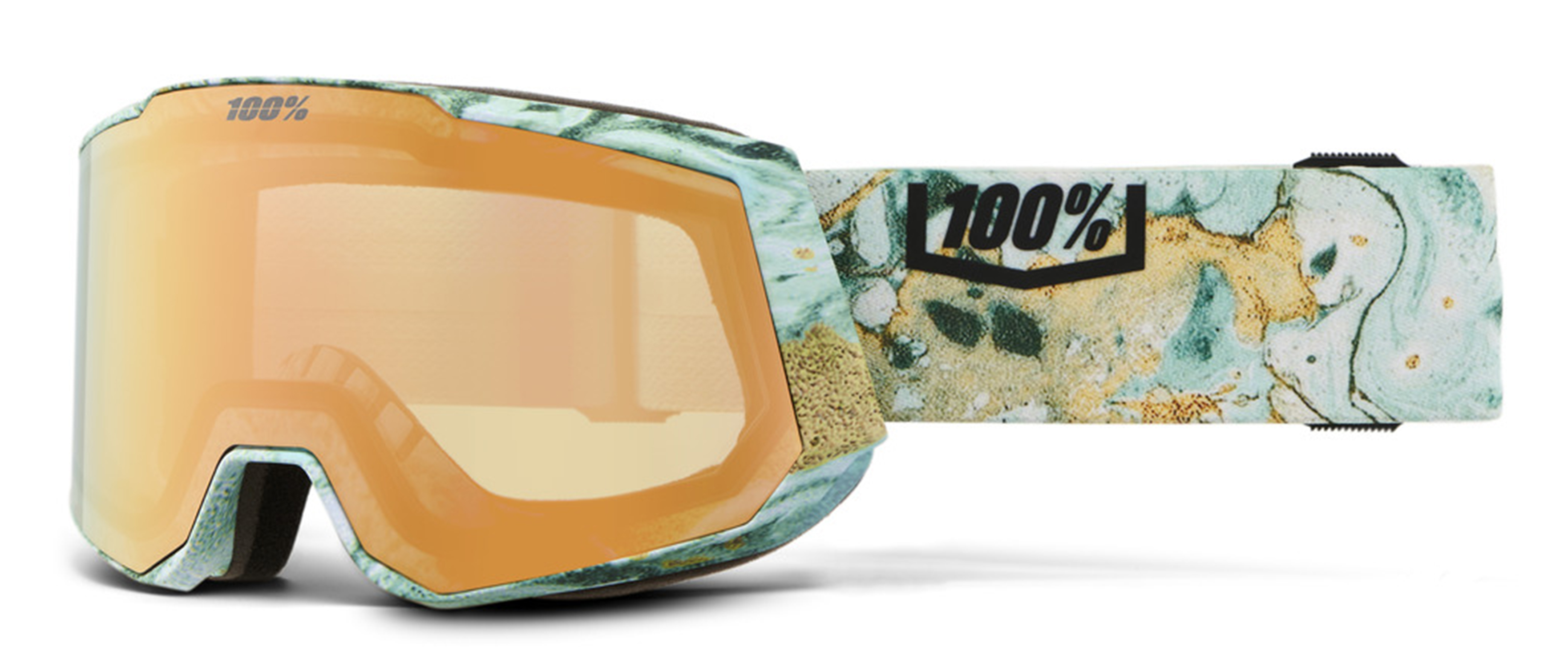 100% Snowcraft XL Hiper Snow Goggle Fossil Express Copper + Ersatzglas 22/23 22747
