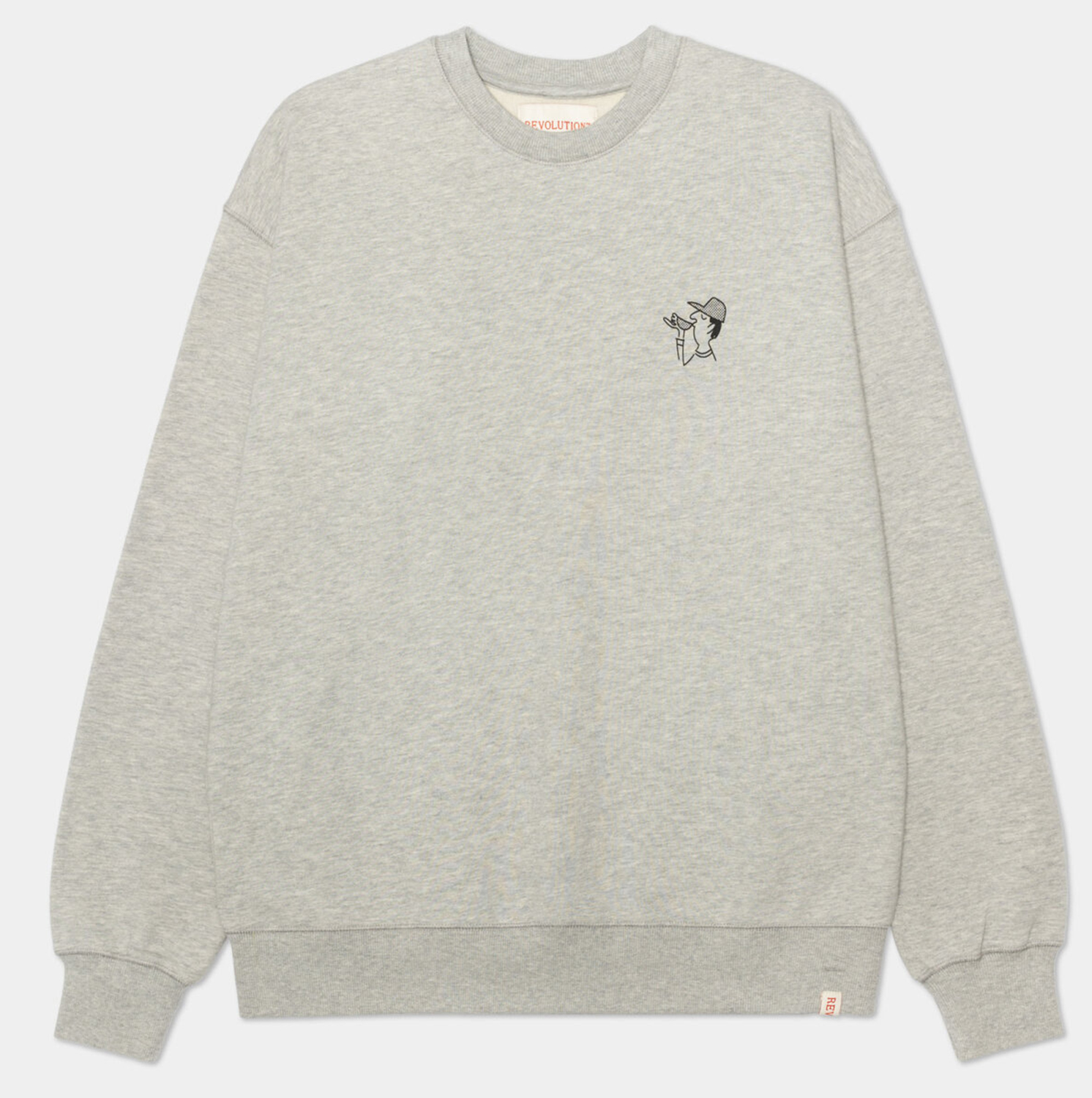 RVLT Revolution Cof Loose Sweatshirt Grey Melange